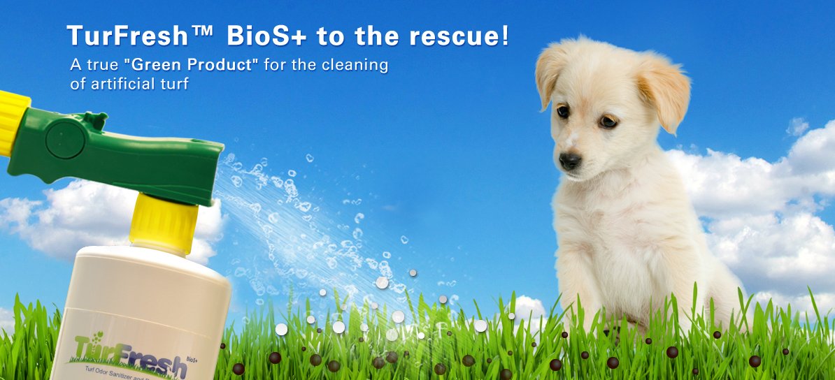 TurFresh BioTurf BioS+ Odor Eliminator - 1 Gallon Artificial Turf Cleaner for Pet Urine & Yard Deodorizer with Sprayer Set