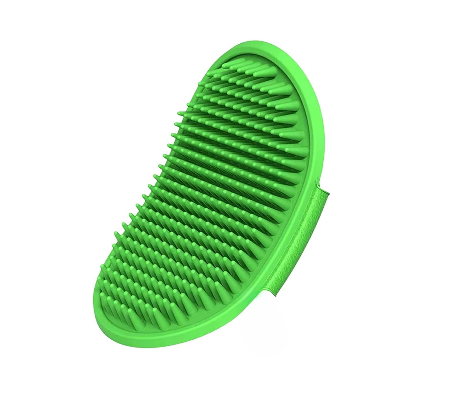 Pet Fun Pet Massage Rubber Bath Glove For Dogs, Cats, Rabbit, & Hamster | Grooming Shampoo Washing Soothing Bristles Hand Brush 