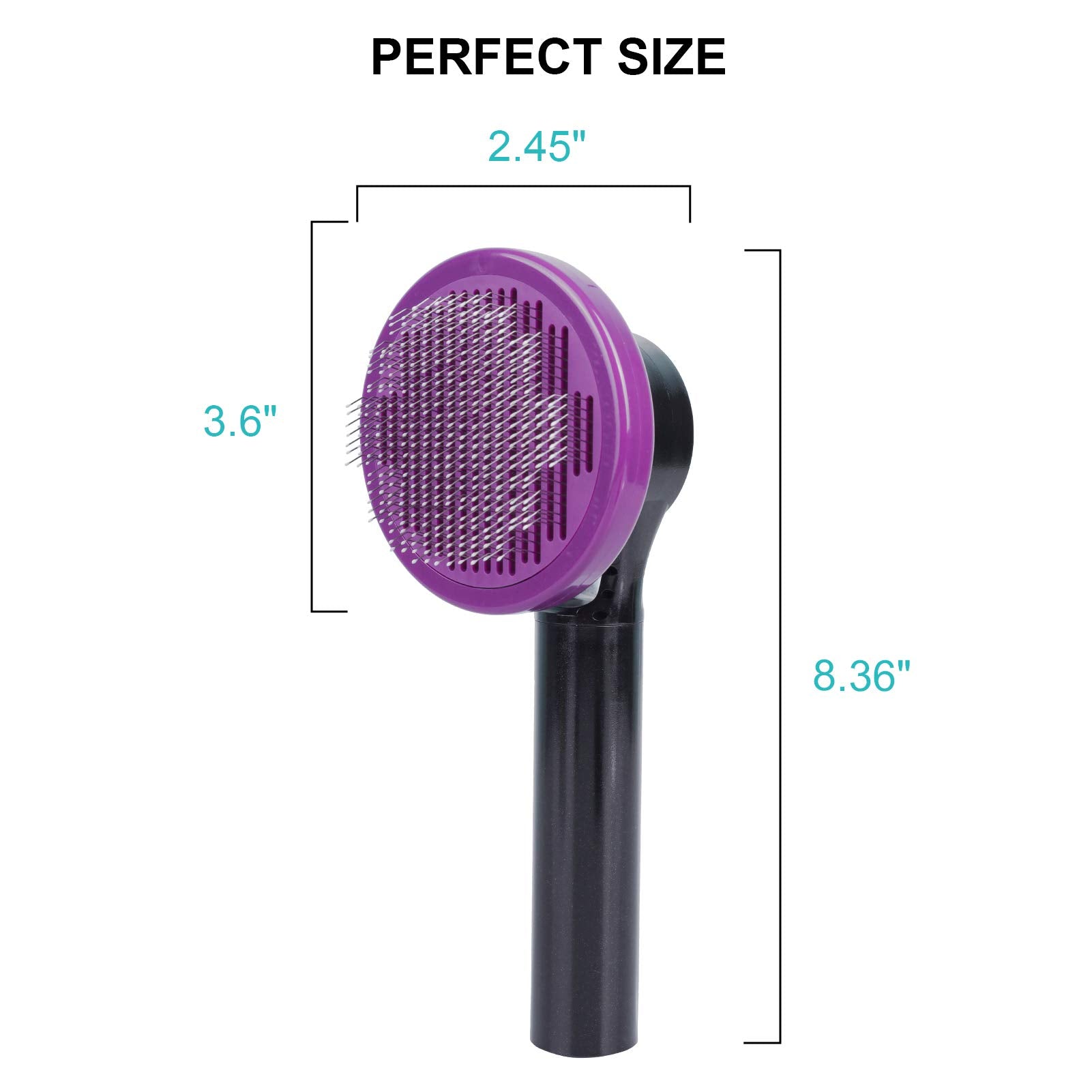 Npet Dog Brush, Self Cleaning Slicker Brush For Cats And Dogs, Gently Removes Loose Undercoat, Mats Tangled Hairs Dog Grooming Kit