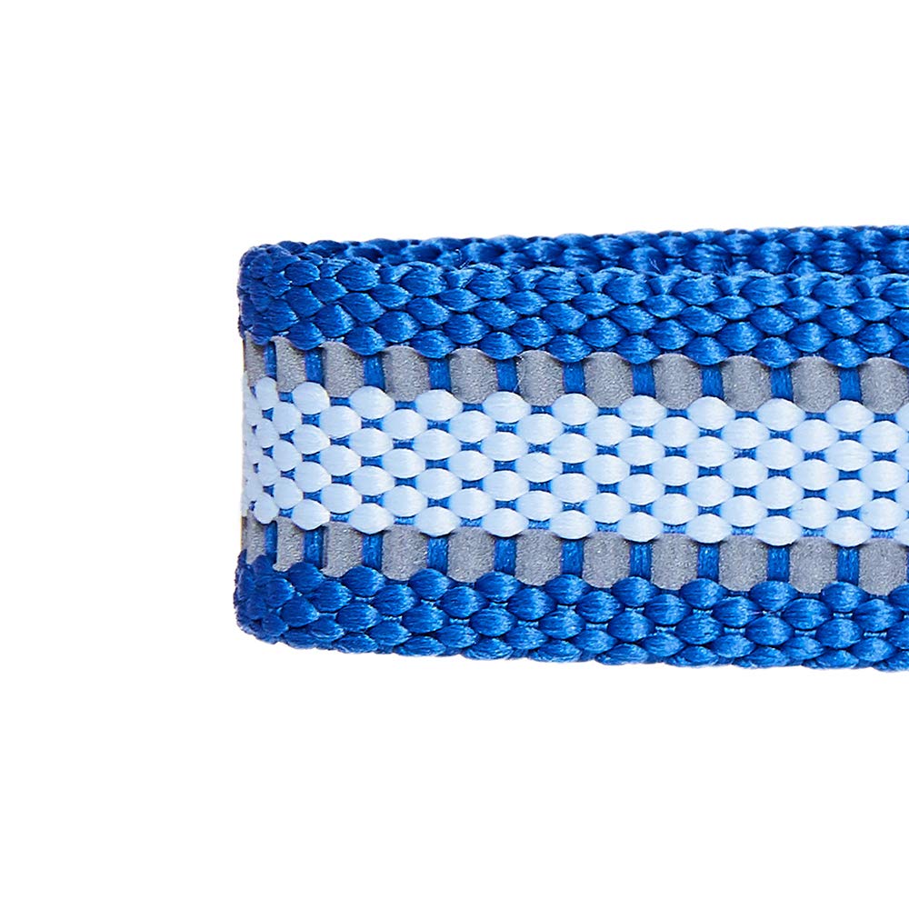 Blueberry Pet Essentials Matching Dog Collar | Adjustable Classic Solid Color Nylon Dog Collar | Reflective Navy Blue For Medium