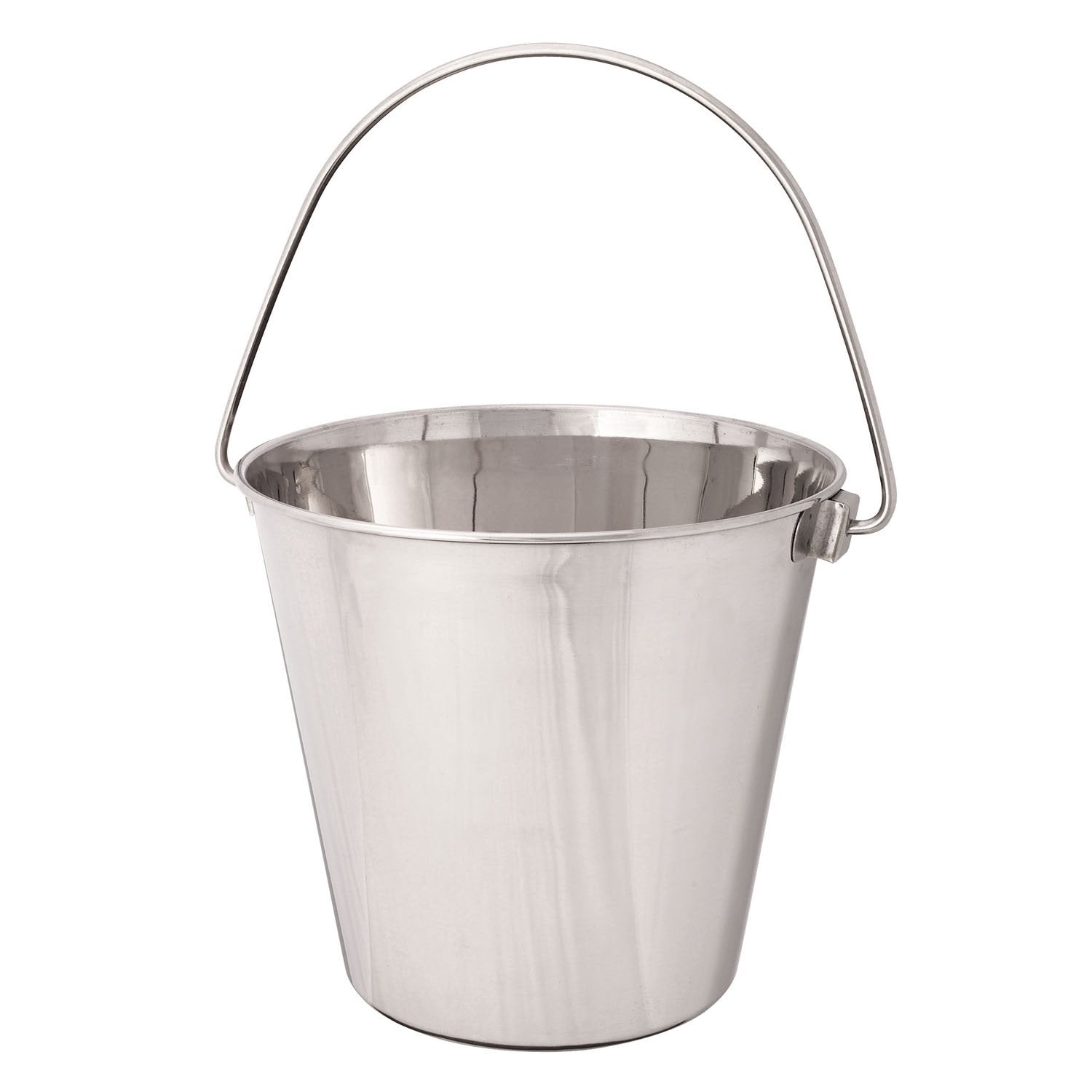 Proselect Heavy Duty Stainless Steel Pails — Durable Pails For Kennels And Farms - 6', 2-Quart
