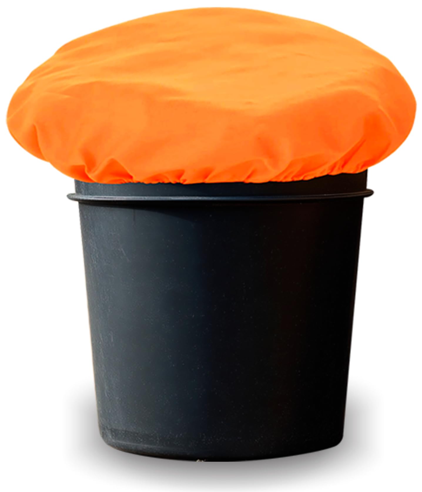 BRINGERPET Horse Bucket Cover, Waterproof Feed Bucket Top 2-5 Gallon (Orange) - 1 pc