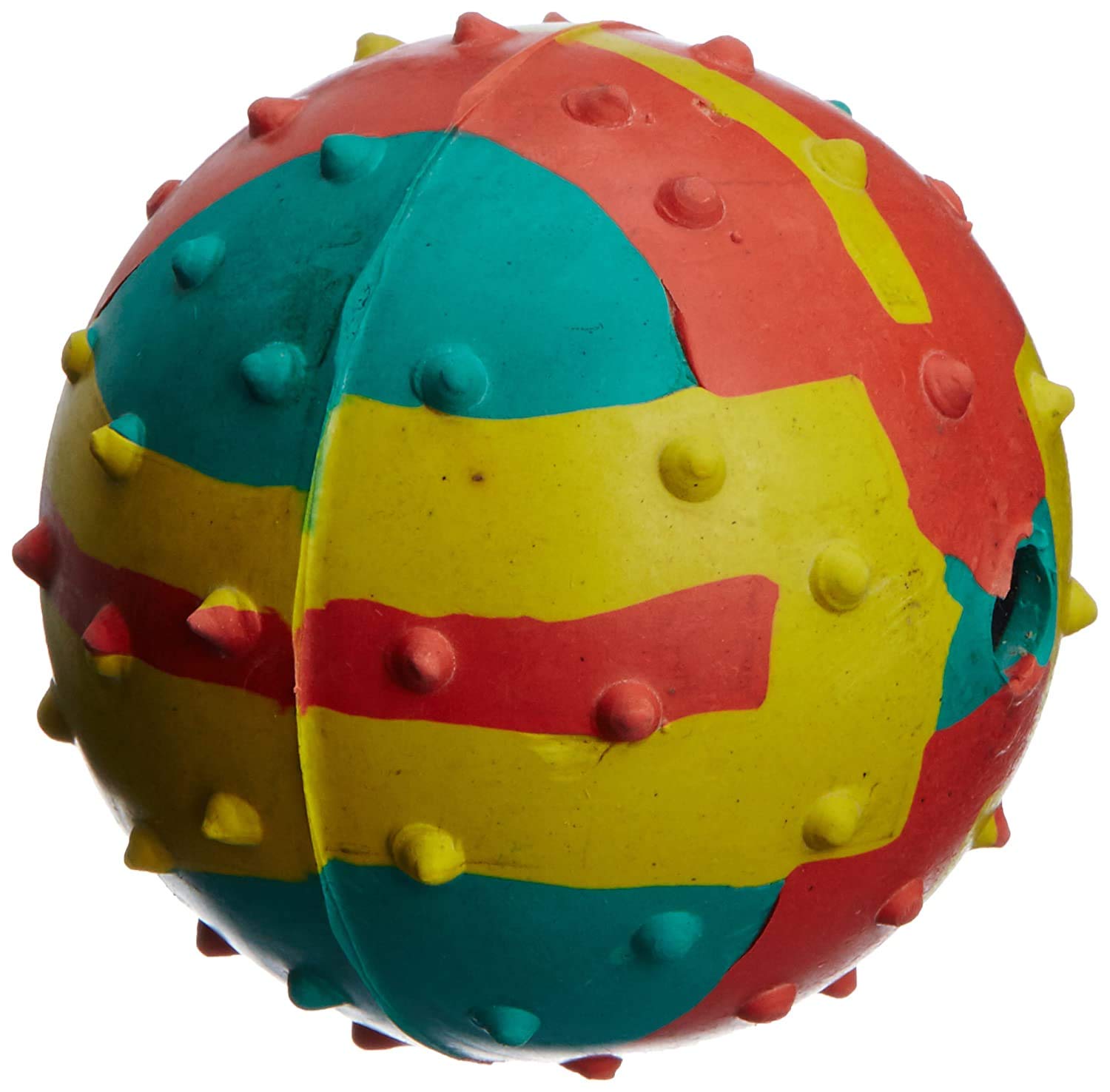 psk pet mart Rubber Hard Dog Ball (Colour May Very) Pack of 1 Pcs