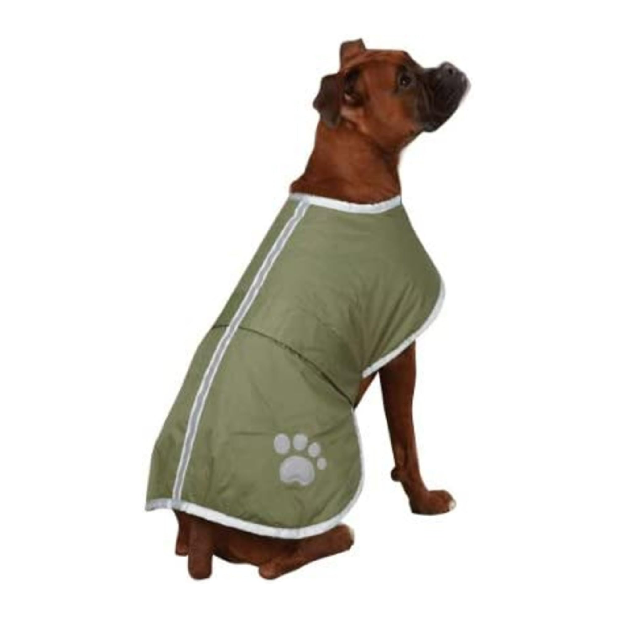 Zack & Zoey Polyester Noreaster Dog Blanket Coat, Small, Chive