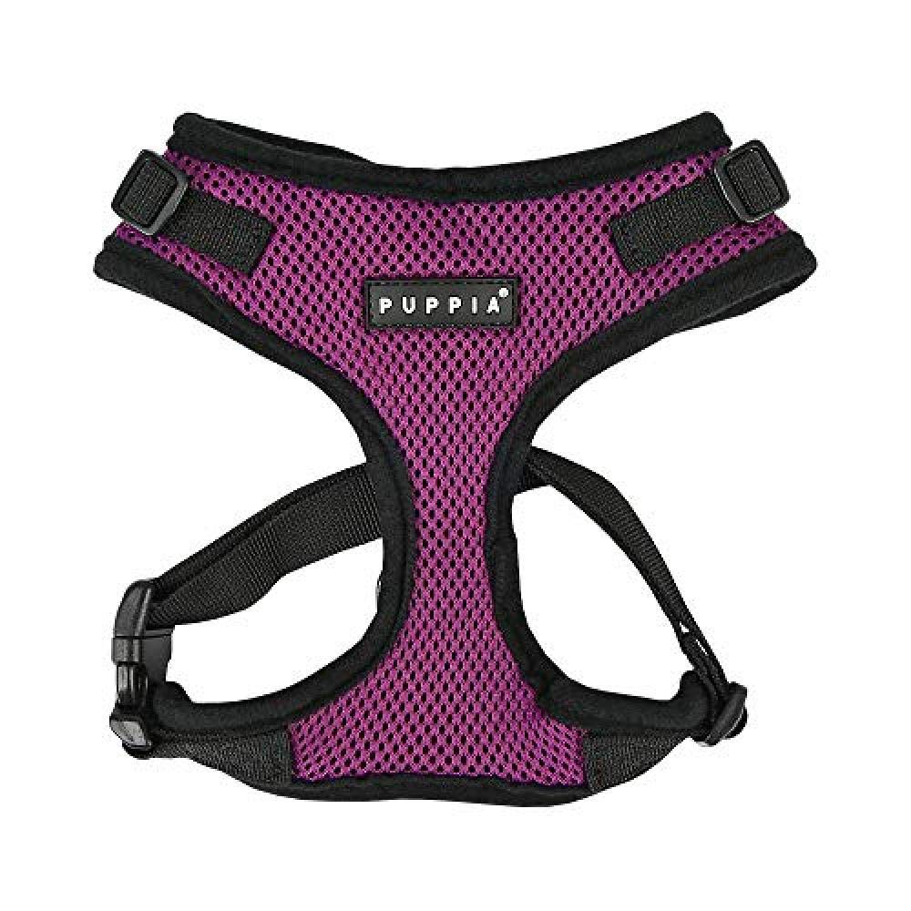 Authentic Puppia Ritefit Harness With Adjustable Neck, Pink, Extra-Large
