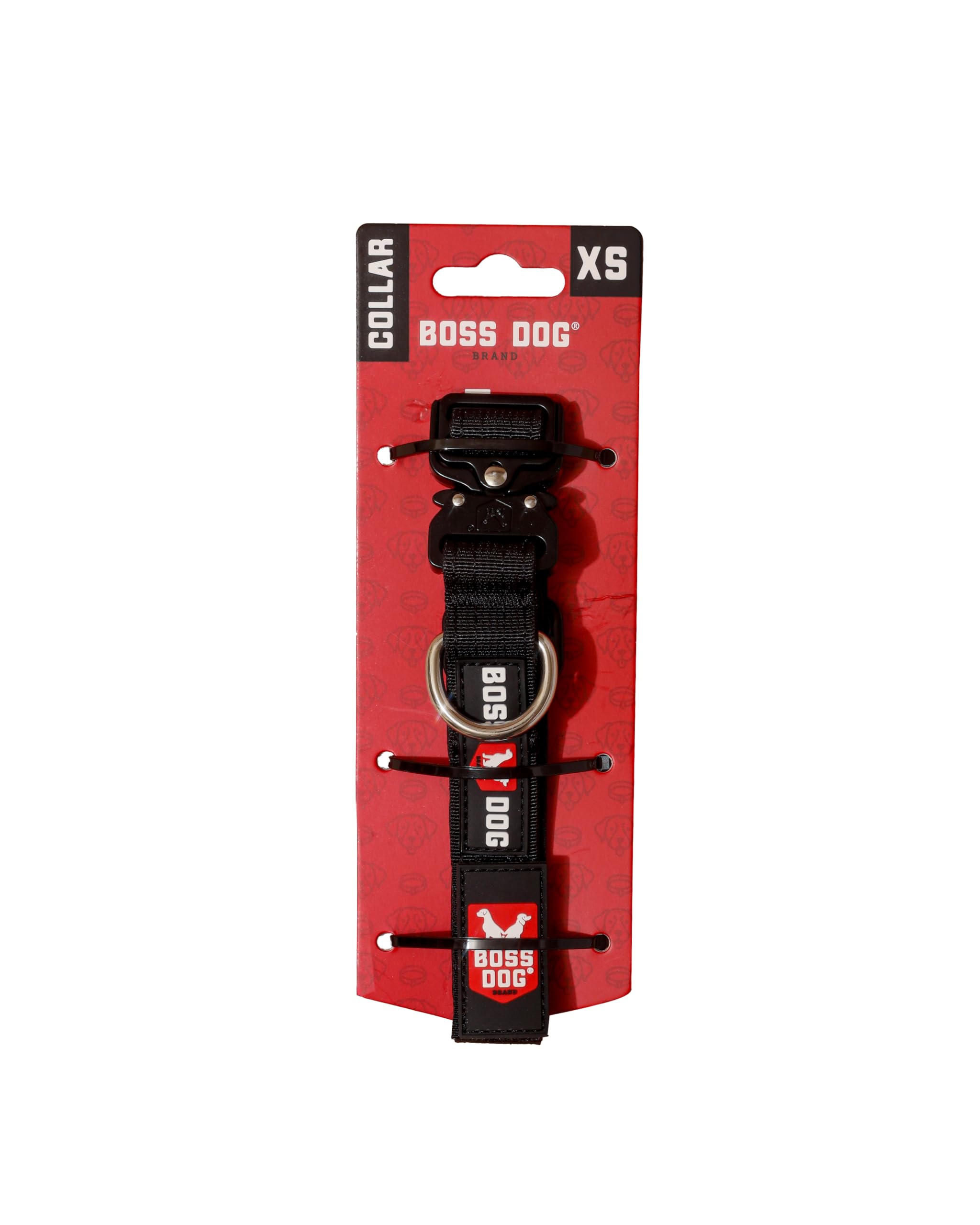 Boss Dog Tactical Collar, Black, X-Small