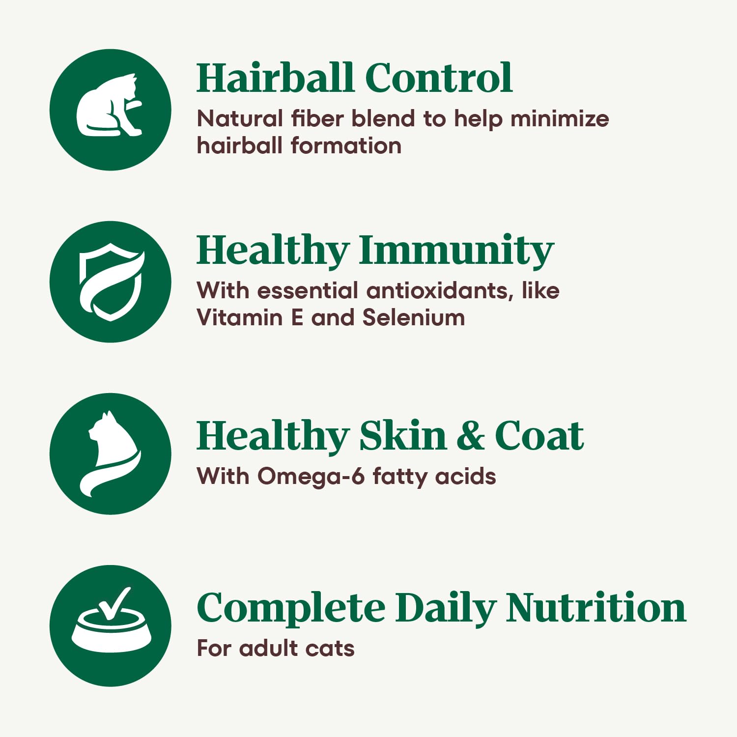 Nutro Wholesome Essentials Hairball Control Dry Cat Food Chicken & Brown Rice Recipe, 14 lb. Bag