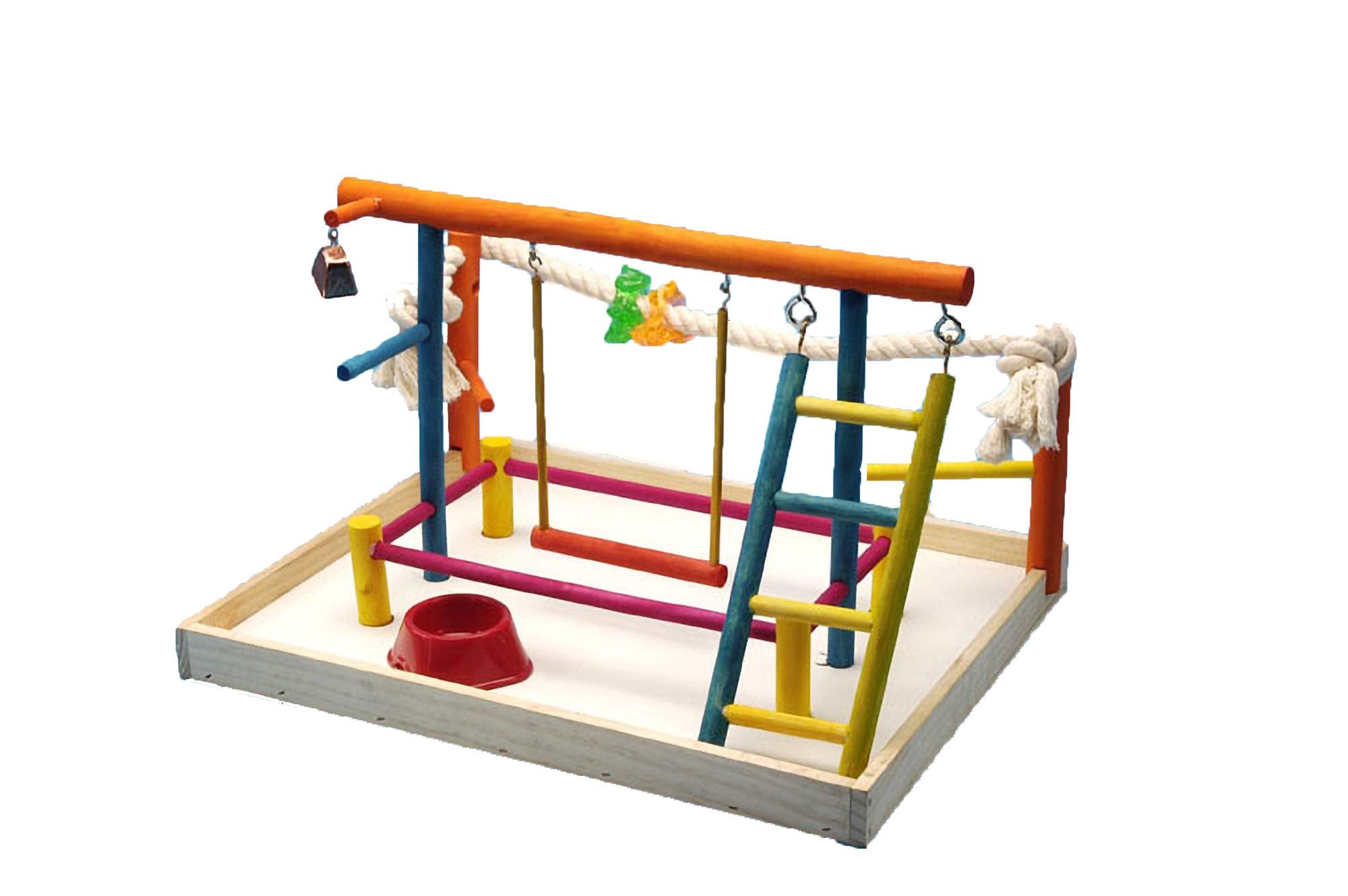 Penn-Plax Bird Life Wooden Playpen - Perfect for Sun Conures, Ring Necks, and Similar Sized Parrots - Extra-Large