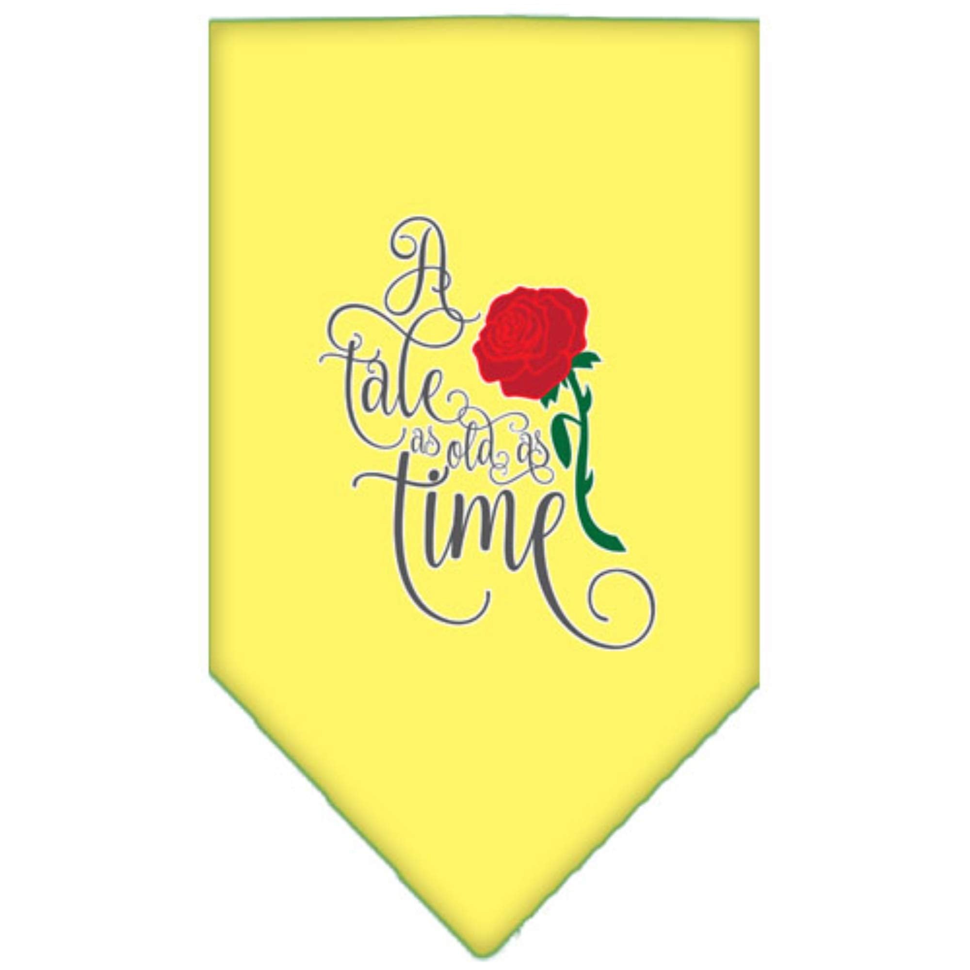 Mirage Pet Product Timeless Tale Screen Print Bandana Yellow Large