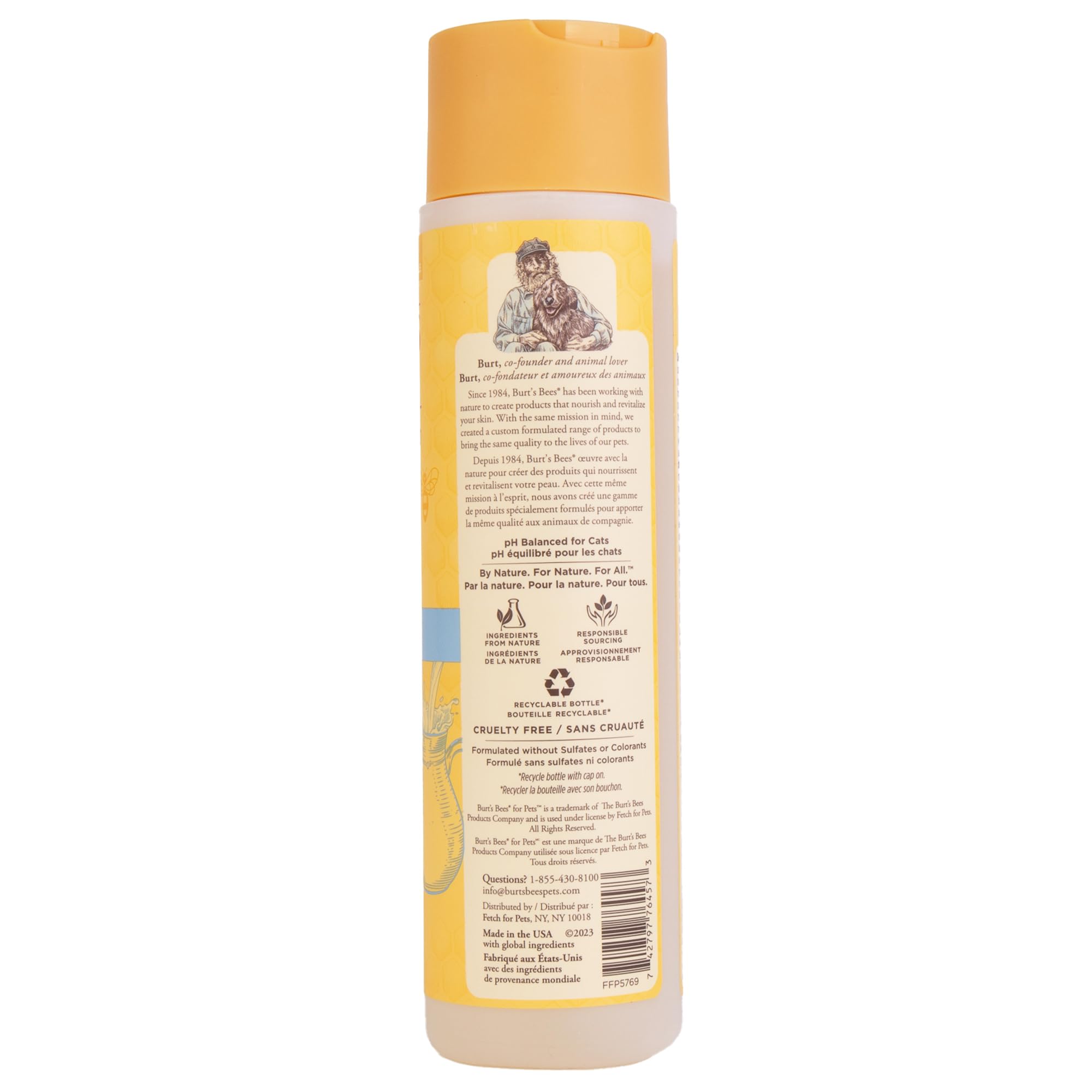Burt'S Bees For Pets Tearless Kitten Shampoo With Buttermilk, 6Pk, 99.3% Natural Origin Formulas, Pet Shampoo For Cats, Gentle C