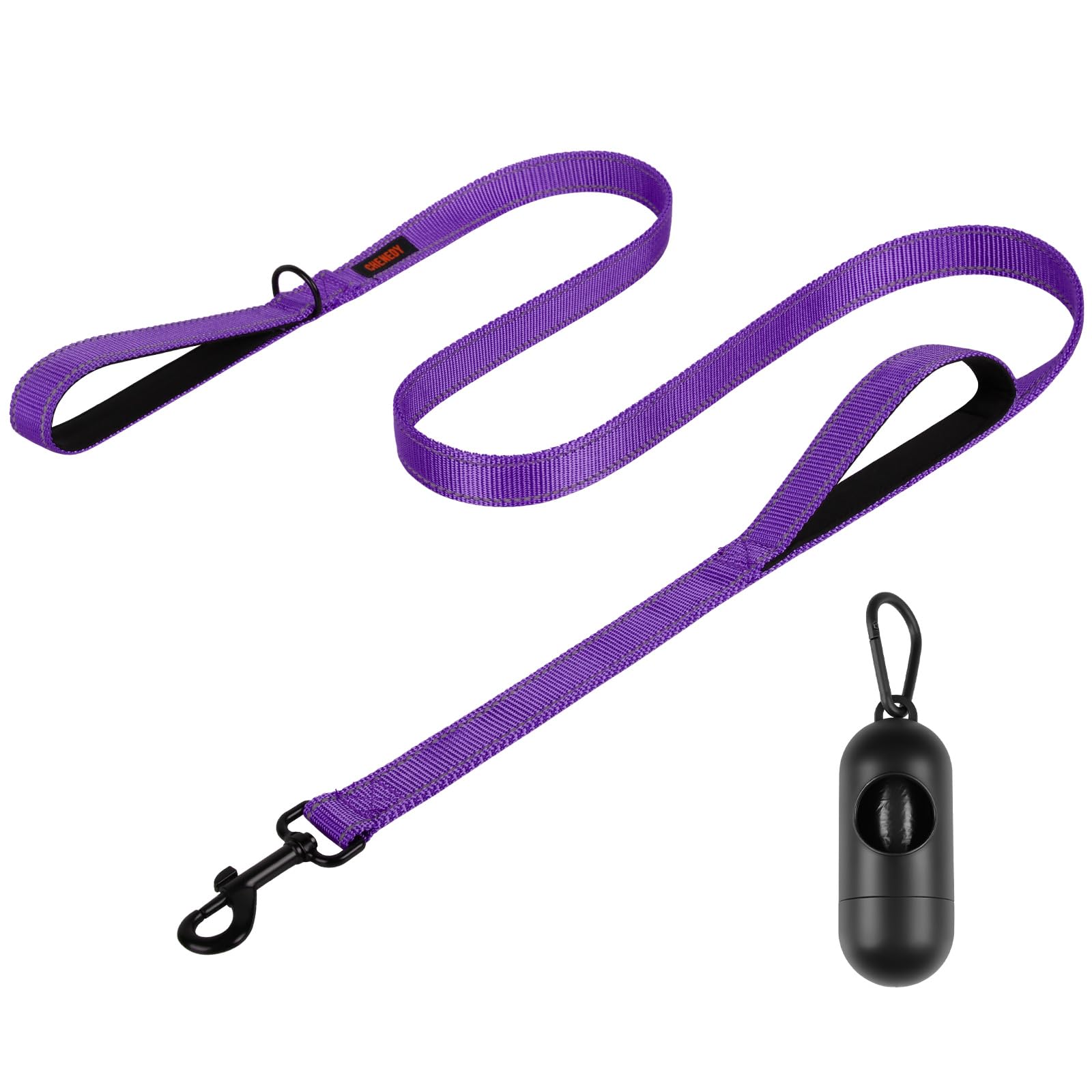 Dog Leash, Heavy Duty Dog Leash, Leashes For Large Breed Dogs 5Ft 6Ft, Double Handle Dog Leash, Reflective Training Lead, Perfect For Medium To Large Dogs