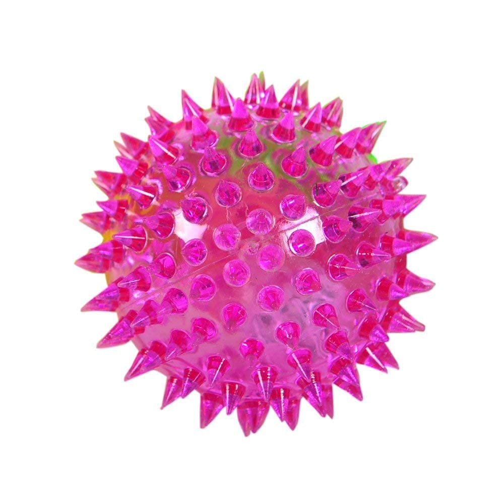 Pups&Pets Led Whistle Squeaky Squeaker Sound Ball Puppy Dog Cat Pet Chew Playing Rubber Ball Toy 1 Pcs Sound Ball With Led