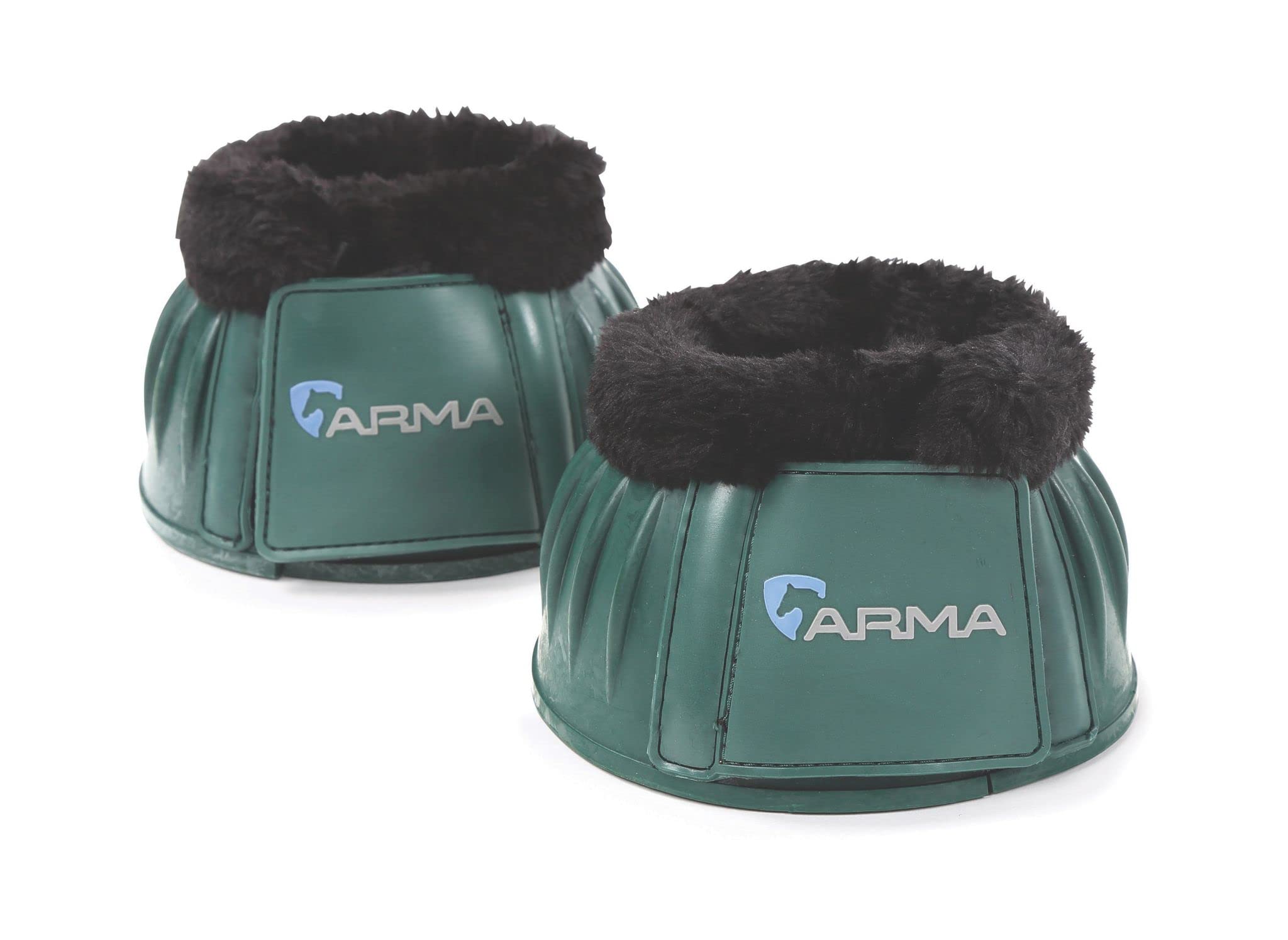 Shires Arma Fleece Trim Bell Boot (Green, Full)