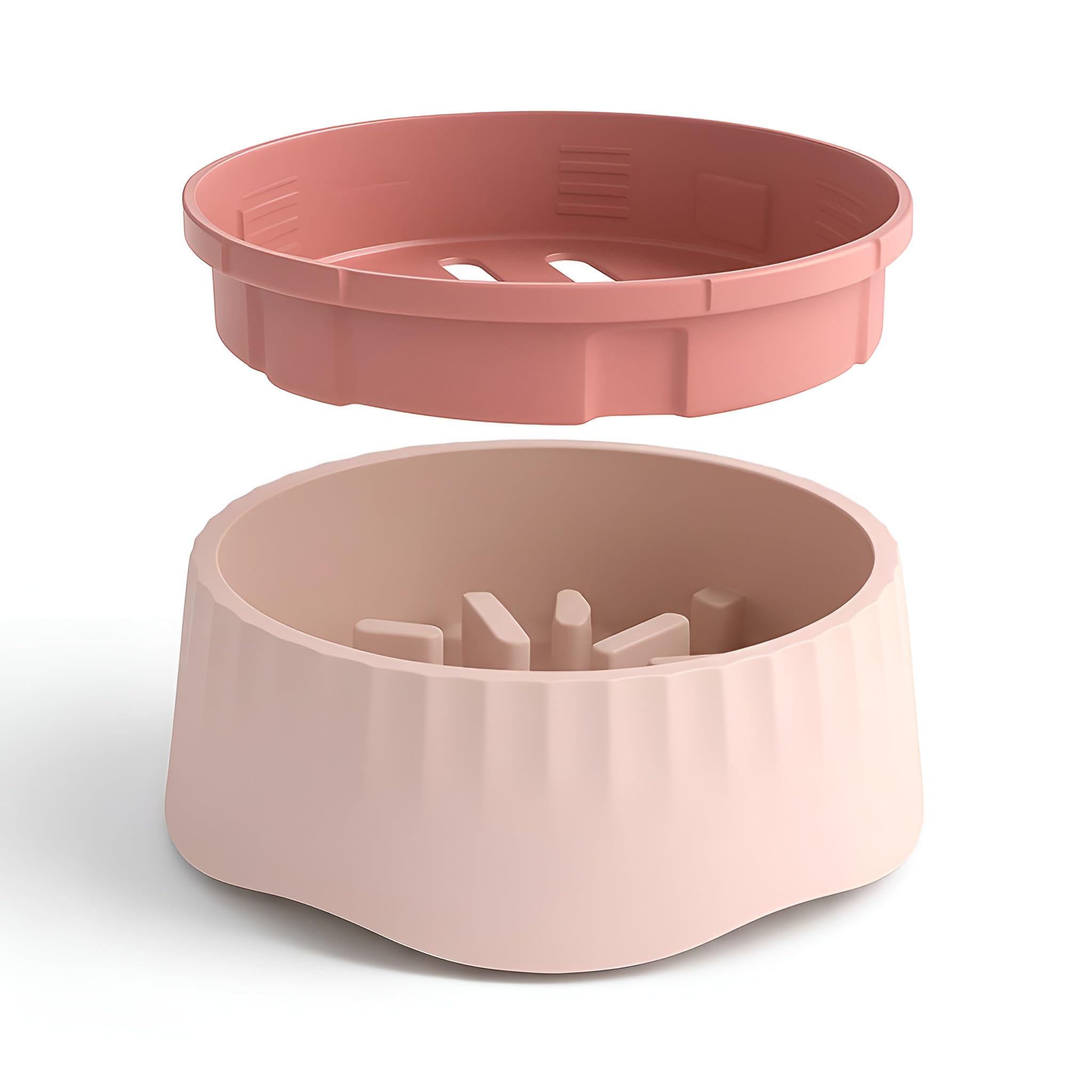 Jungle Theory Pacemate 2In1 Slow Feeder Pet Bowl | TwistToSwitch Slow & Regular Feeder, NonSlip Base, EasyToClean, For Ca