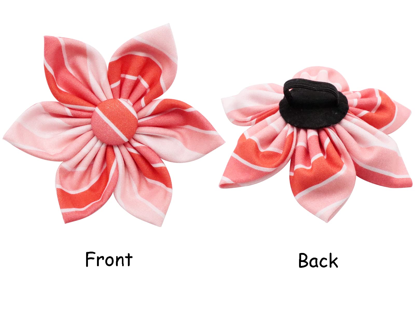Lionet Paws Dog Collar With Flower, Soft And Comfortable, Adjustable Collar For X-Large Dogs Girl, Neck 16-26 Inches