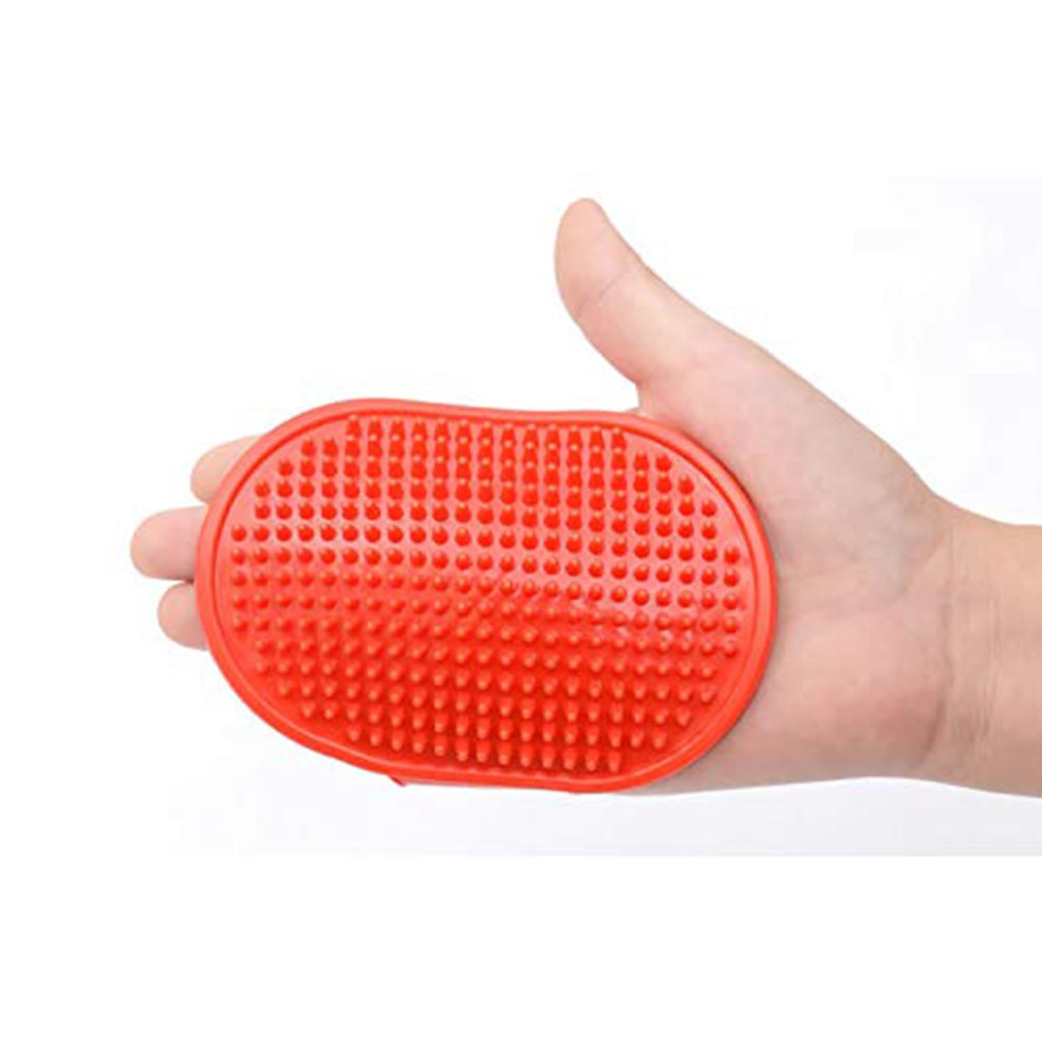 Emily Pets Dog Grooming Brush, Pet Shampoo Brush Dog Bath Grooming Shedding Brush Soothing Massage Rubber Comb With Adjustable S