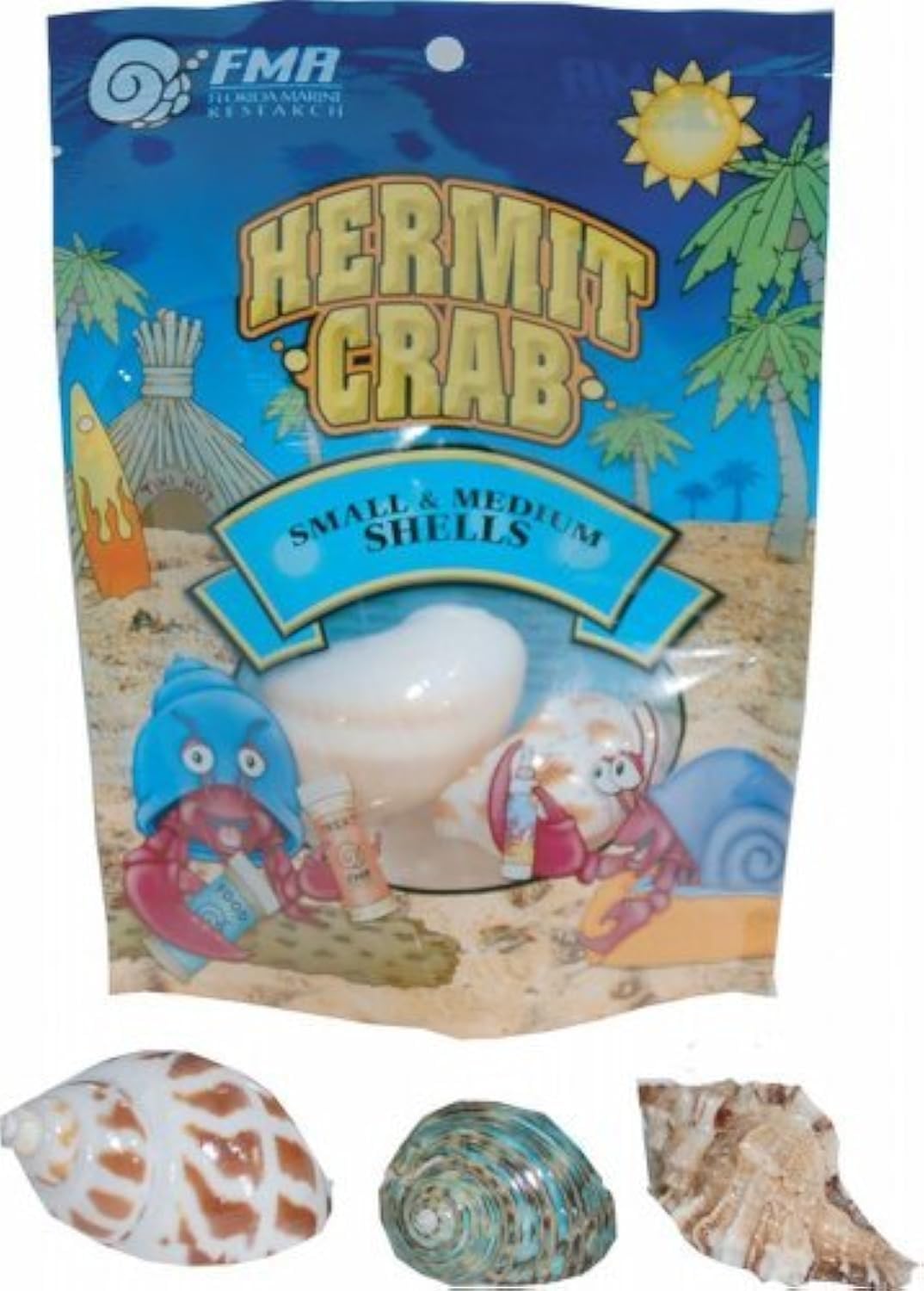 Florida Marine Research SFM33332 3-Pack Hermit Crab Shell, Medium