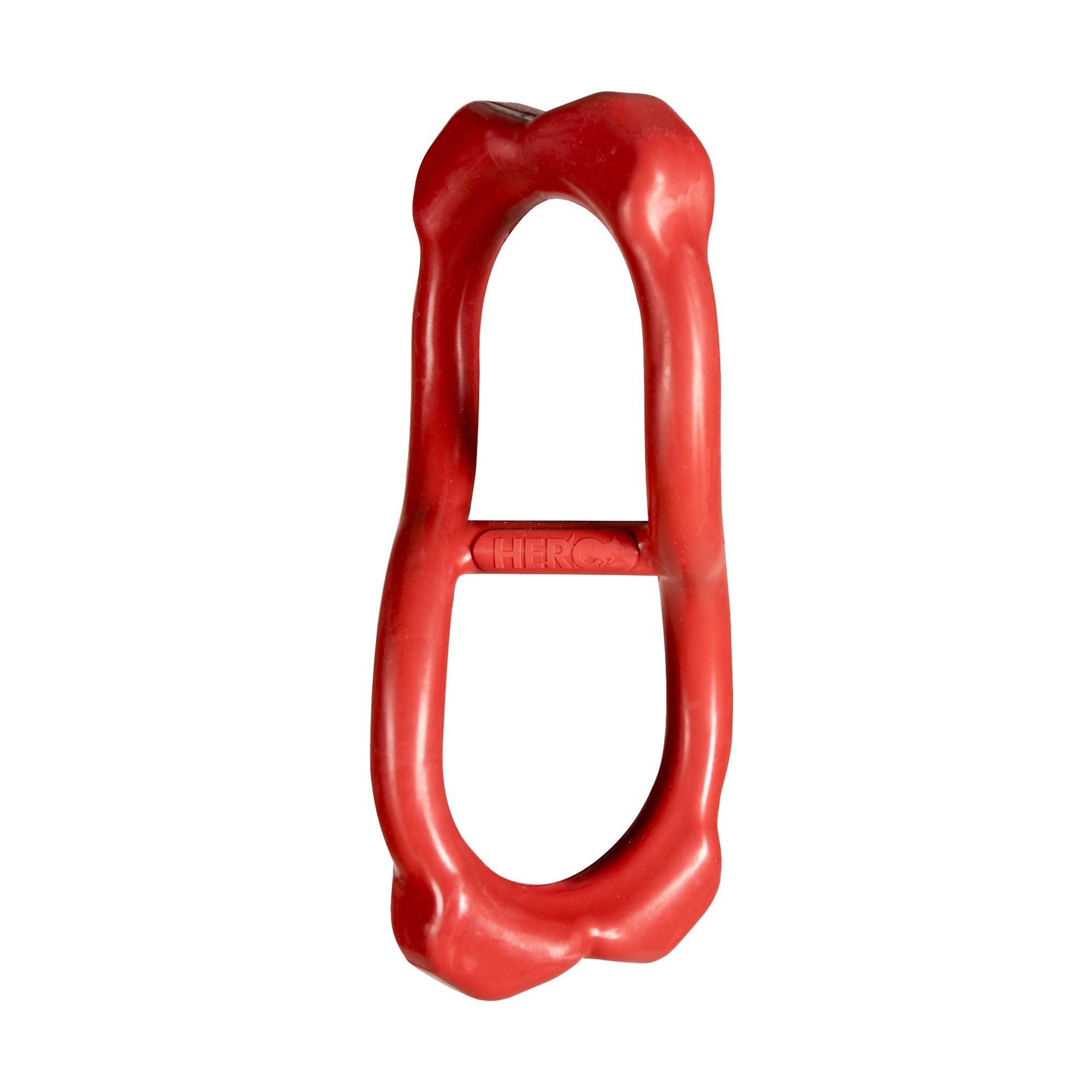 Hero ChewTime Natural Rubber Tug & Toss, Red Dog Toy