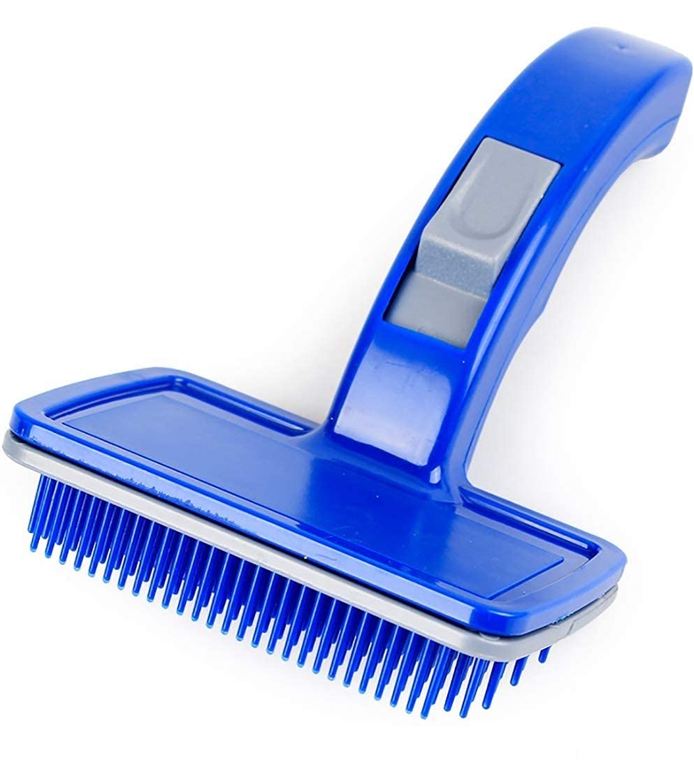 Vip Collection Slicker Brush For Dogs SelfCleaning Grooming Comb For Dematting Detangling & Deshedding (Large)