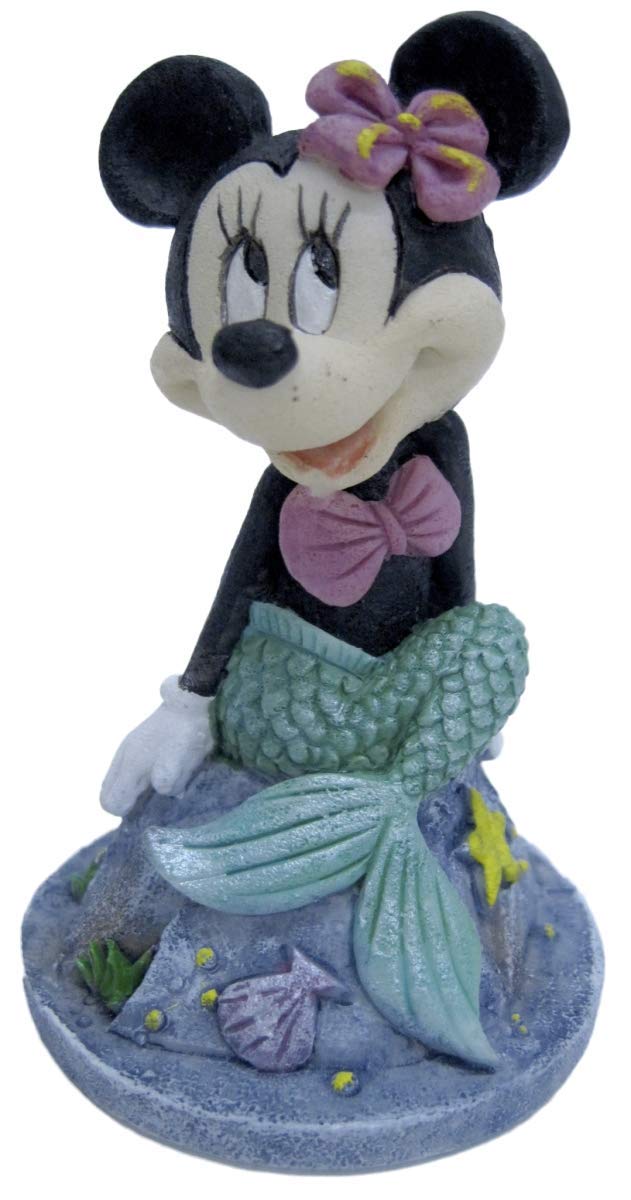 Penn-Plax Officially Licensed Classic Disney Aquarium Ornament – Mermaid Minnie (Mini/Small Size) – Perfect For Freshwater And Saltwater Tanks