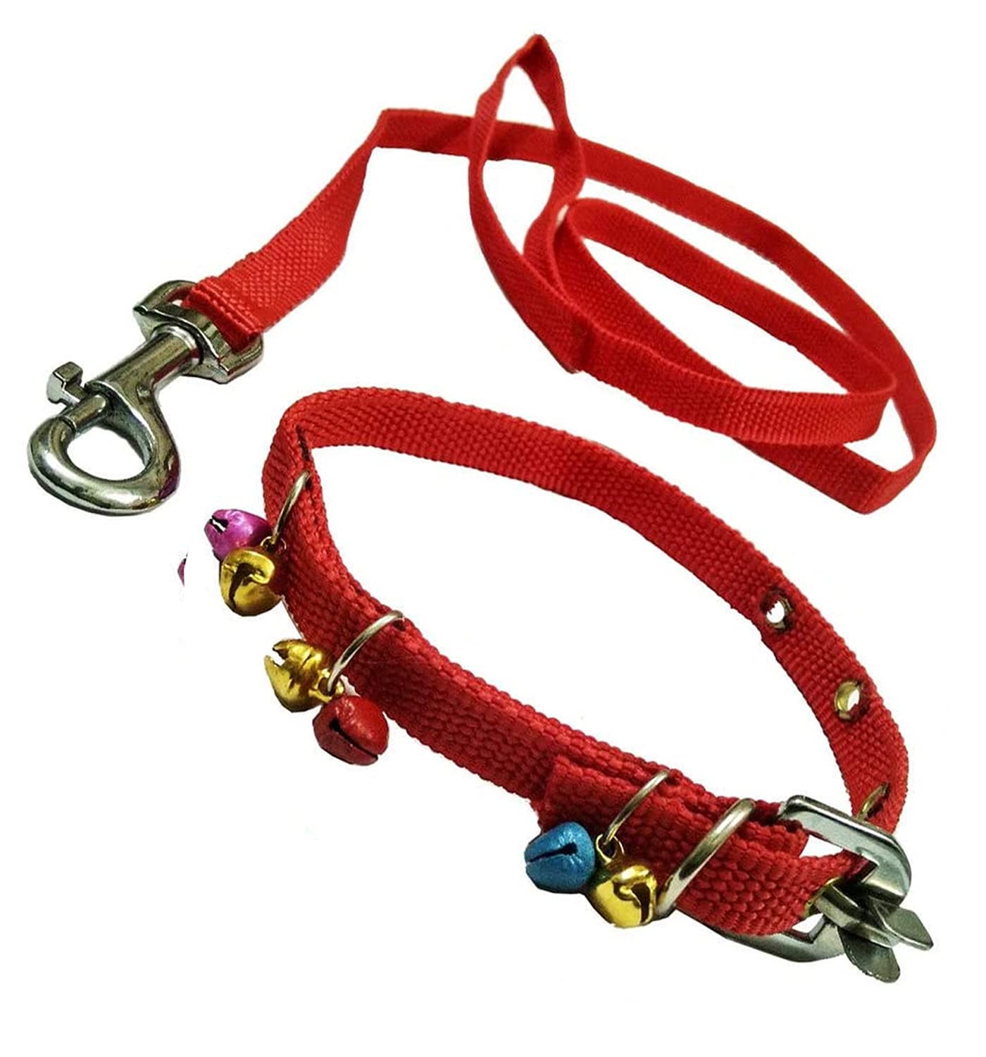 Vrct Nylon Puppy Dog Collar Belt And Leash (Extra Small), 43X125 Cm