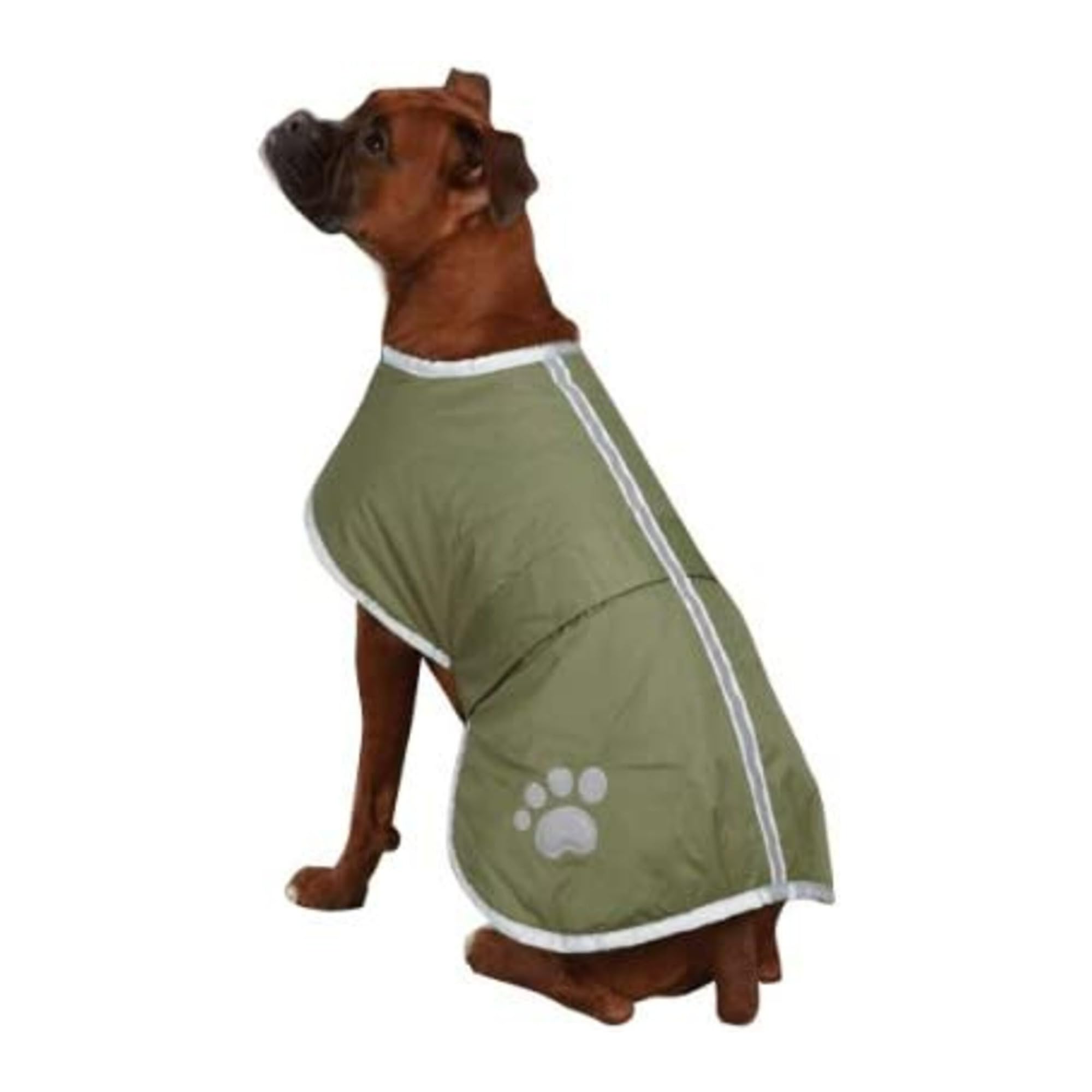 Zack & Zoey Polyester Noreaster Dog Blanket Coat, Small, Chive