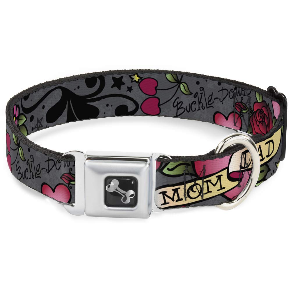 Dog Collar Seatbelt Buckle, 1.5' Wide - Fits 13-18' Neck - Small
