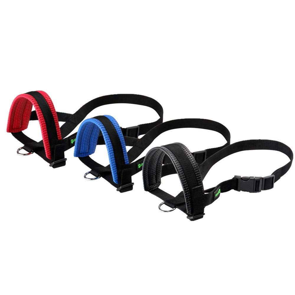 Nylon Dog Muzzle For Small,Medium,Large Dogs Prevent From Biting,Barking And Chewing,Adjustable Loop(Xxxl/Blue)