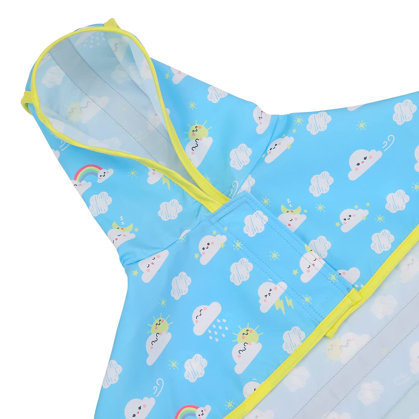 Hde Dog Raincoat Hooded Slicker Poncho For Small To X-Large Dogs And Puppies Cartoon Storm - Xl