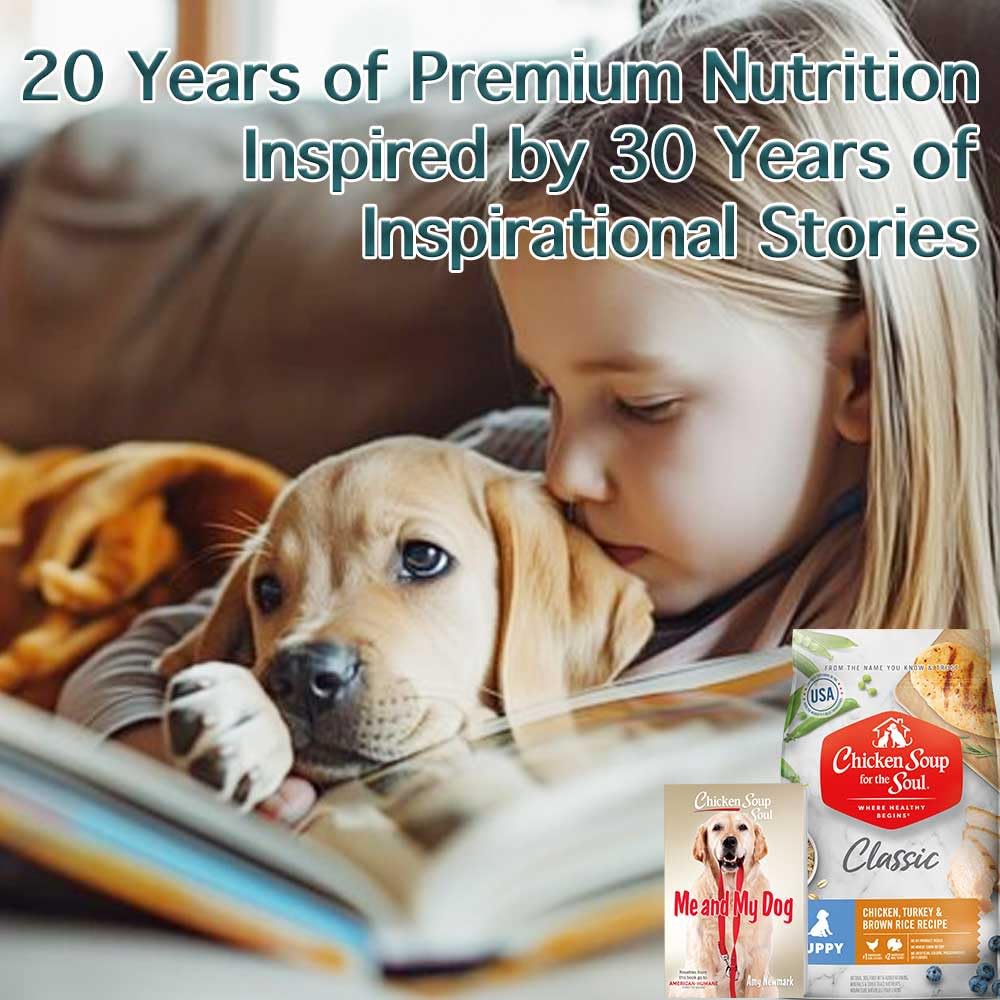 Chicken Soup for The Soul All Natural Premium Dry Puppy Food, Real Meat First Ingredient, No by-Products, Supports Brain Develop