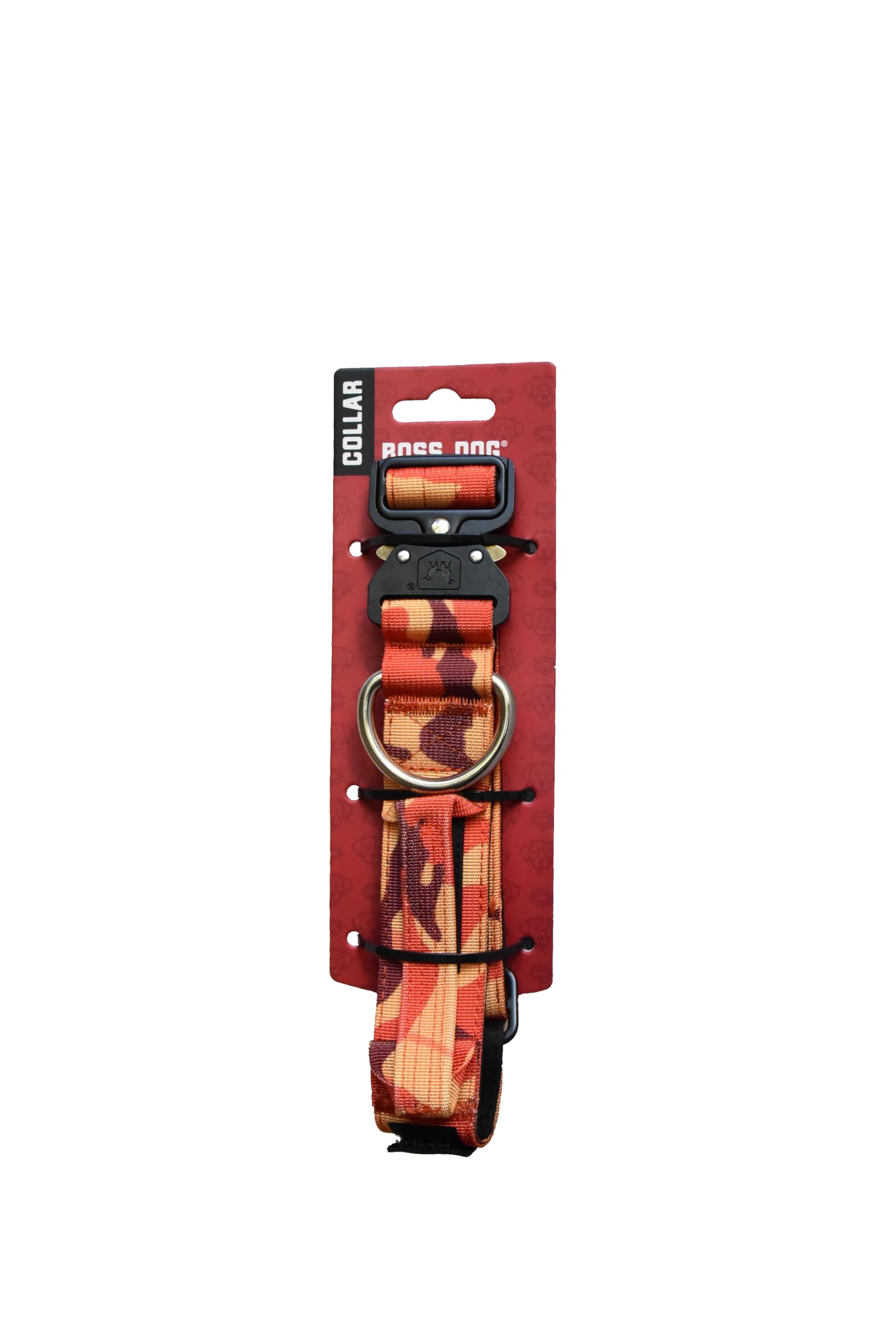 Boss Dog Tactical Collar, Orange Camo, Large