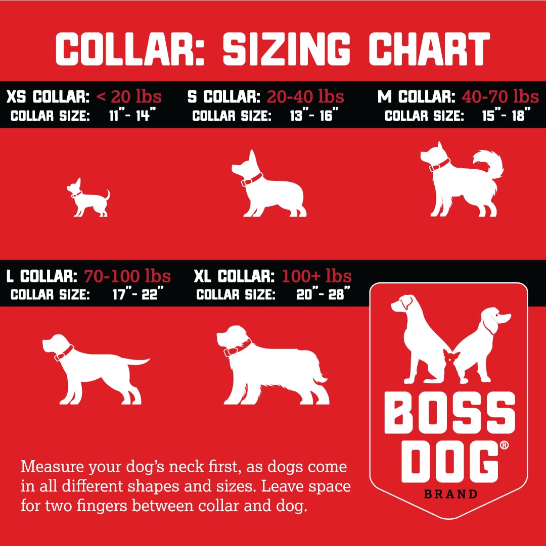 Boss Dog Tactical Collar, Yellow, Small