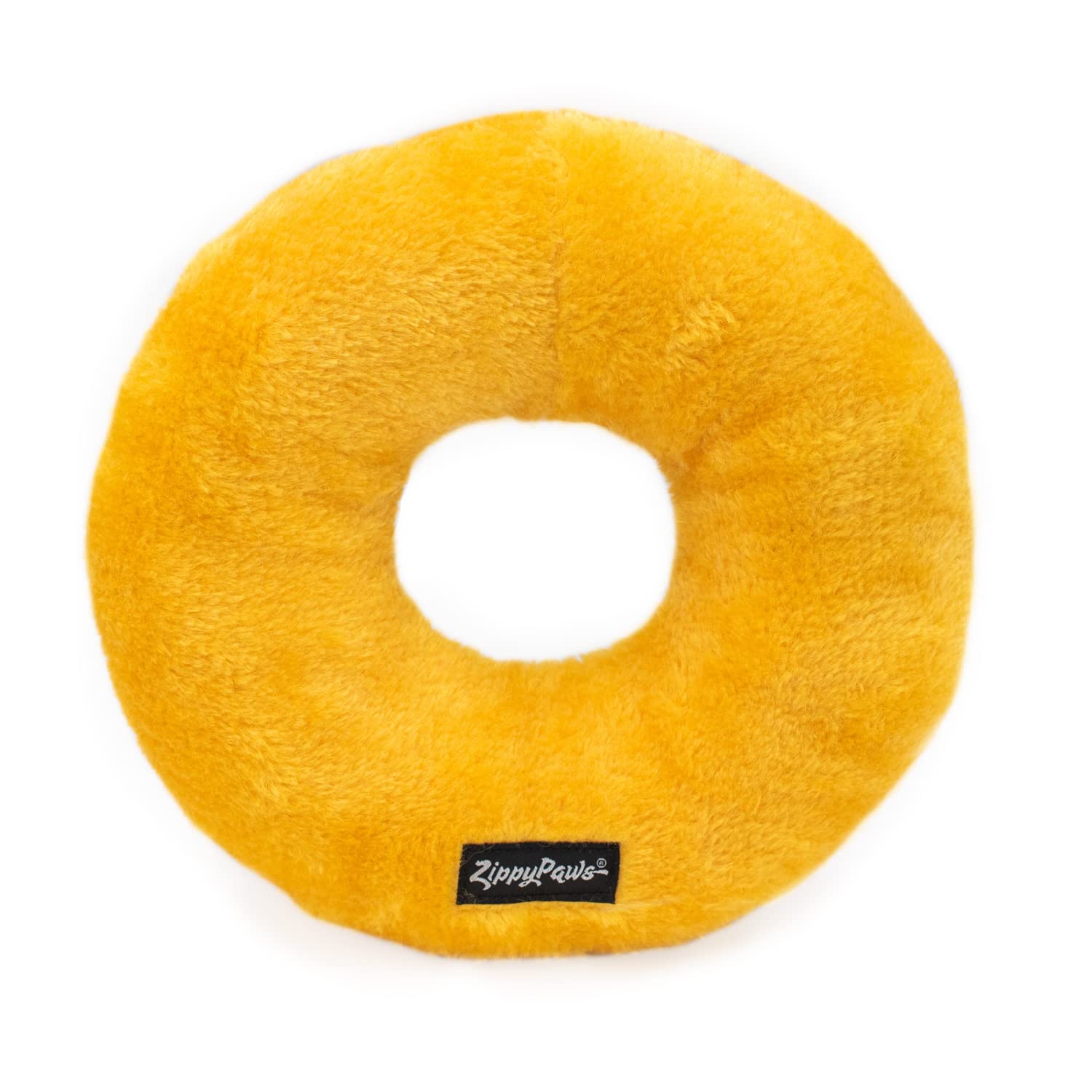 ZippyPaws Jumbo Donutz - Rainbow Plush Dog Toys for Aggressive Chewers, Summer Dog Pride Accessories