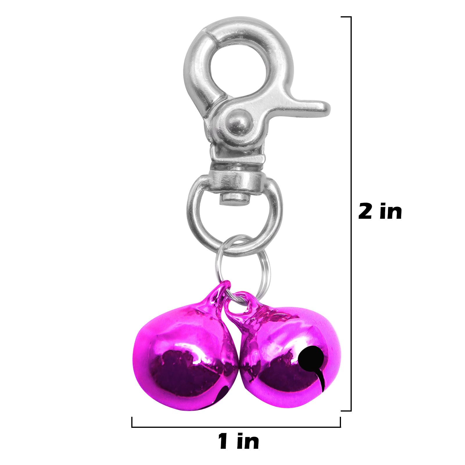 Expawlorer Cat Bell 2 Pack - Cat Collar Accessories Bells Loud With Claw Buckle, Pet Jingle Charm Ornament Training Pendant Jewe