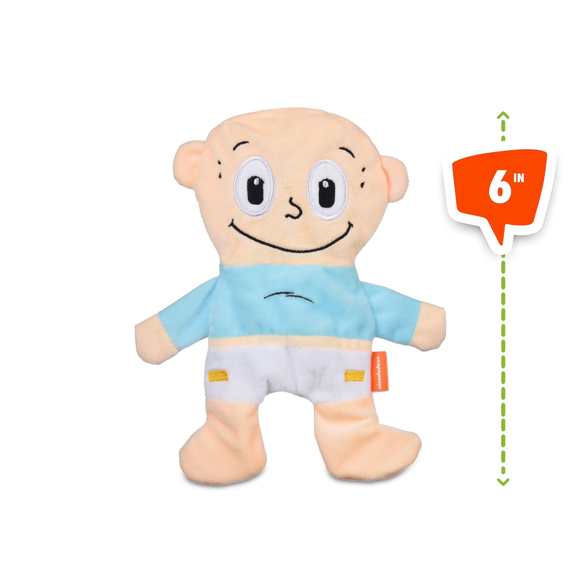 Nickelodeon Rugrats Tommy Pickles Flattie Plush Crinkle Dog Toy, 6 Inch