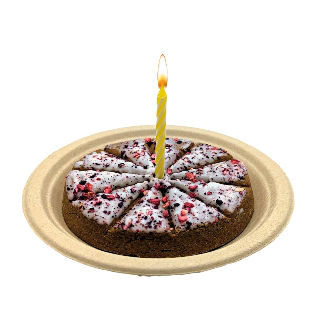 The Lazy Dog - Happy Birthday Pie Dog Treat for a Darling Girl, 6 in. 5 oz. A Great Treat for Your Special Friends Annual Celebr