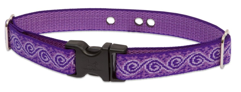 LupinePet Originals 1'' Jelly Roll 12-17'' Containment Collar Strap for Medium Dogs