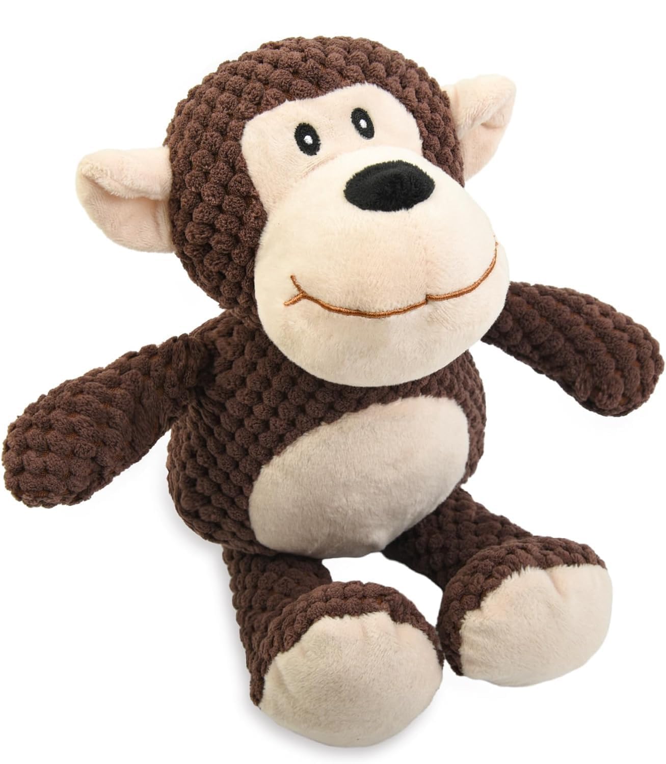 Pets Empire Monkey Squeaky Plush Toy For Dogs | Soft Plush Chew Toys Designed For Puppies | NonToxic, Soft, Stuffed Interactive