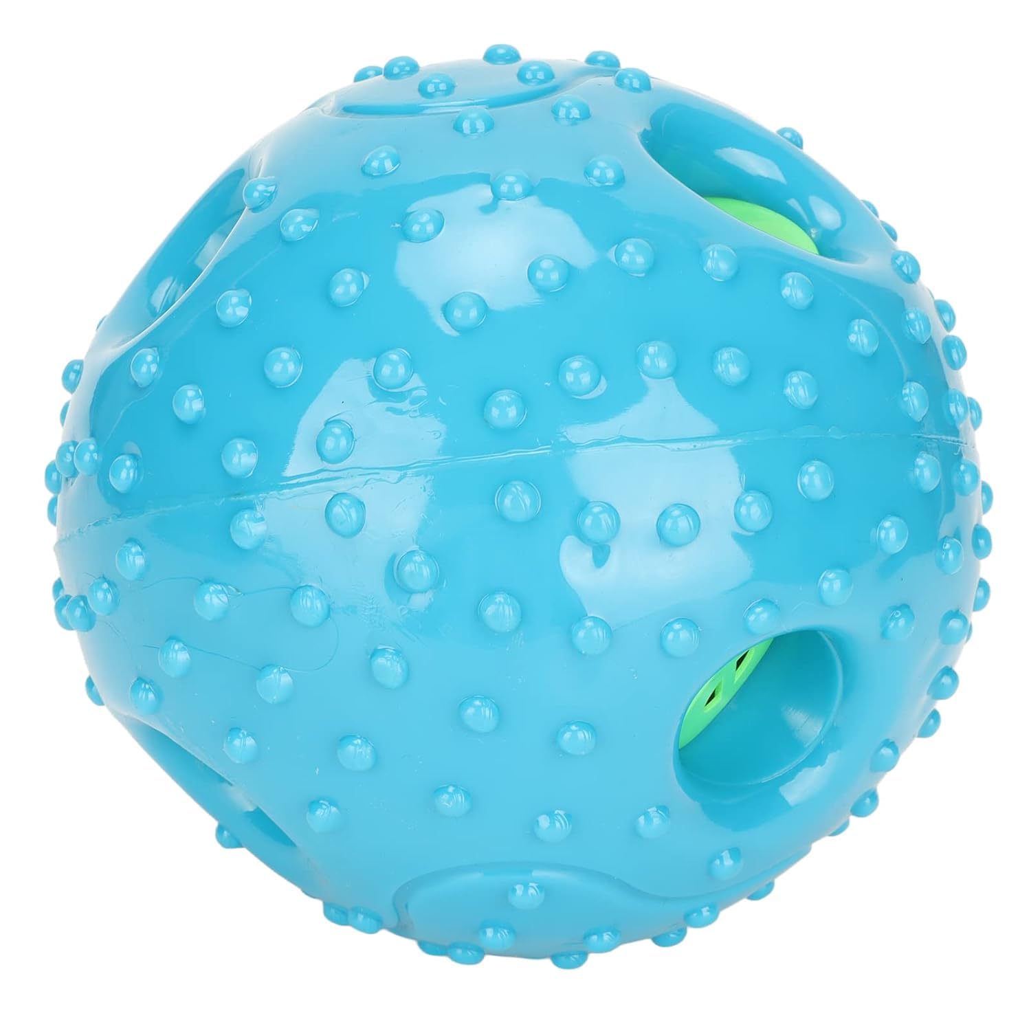 Blingpets Squeaky Ball Dog Toy, Squeaky Dog Rolling Ball Bite Resistant Interactive Massage Gums Teeth Grinding For Large Dogs