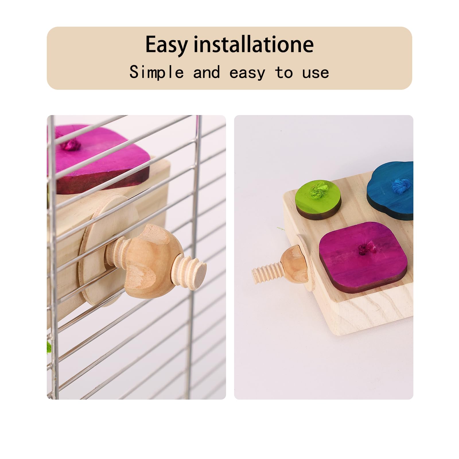 YOOSO WING Birdie Puzzle Feeder - Interactive Foraging Toy for Parrots, Parakeets, Cockatiels, Conures | Mental Enrichment & Sti