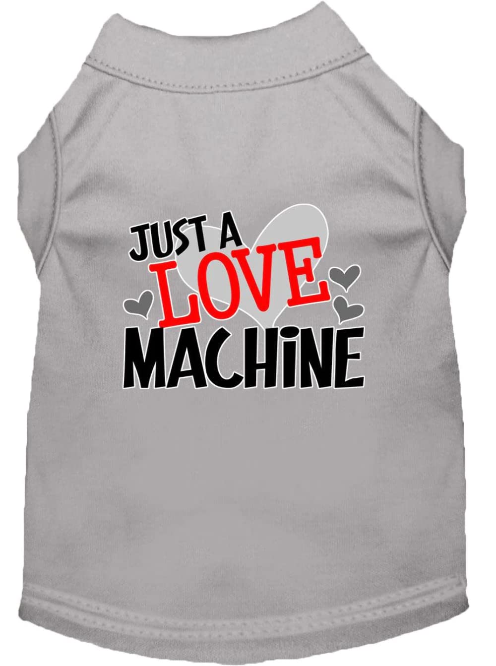 Pet Dog & Cat Shirt Screen Printed, "Just A Love Machine" Orange LG (10-14 lbs.)