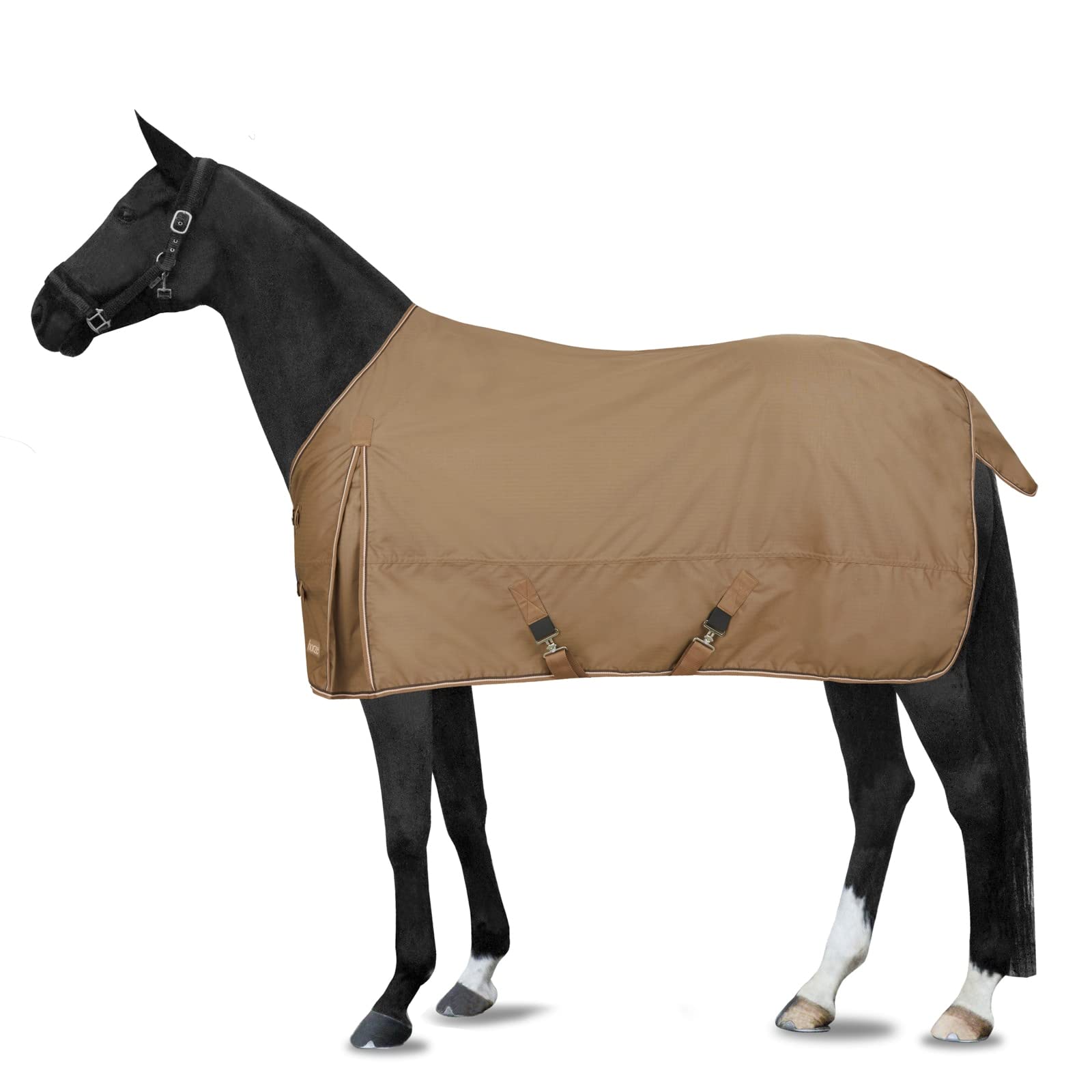Horze Glasgow Heavy Weight Waterproof Winter Turnout Horse Blanket (350G Fill) - Cocoa Mocha - 78 In