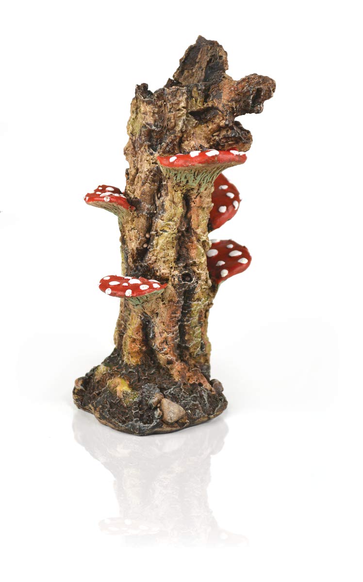 biOrb Mushroom Trunk Ornament for Aquariums - Resin Aquarium Decoration, Model 46140, Unique Design