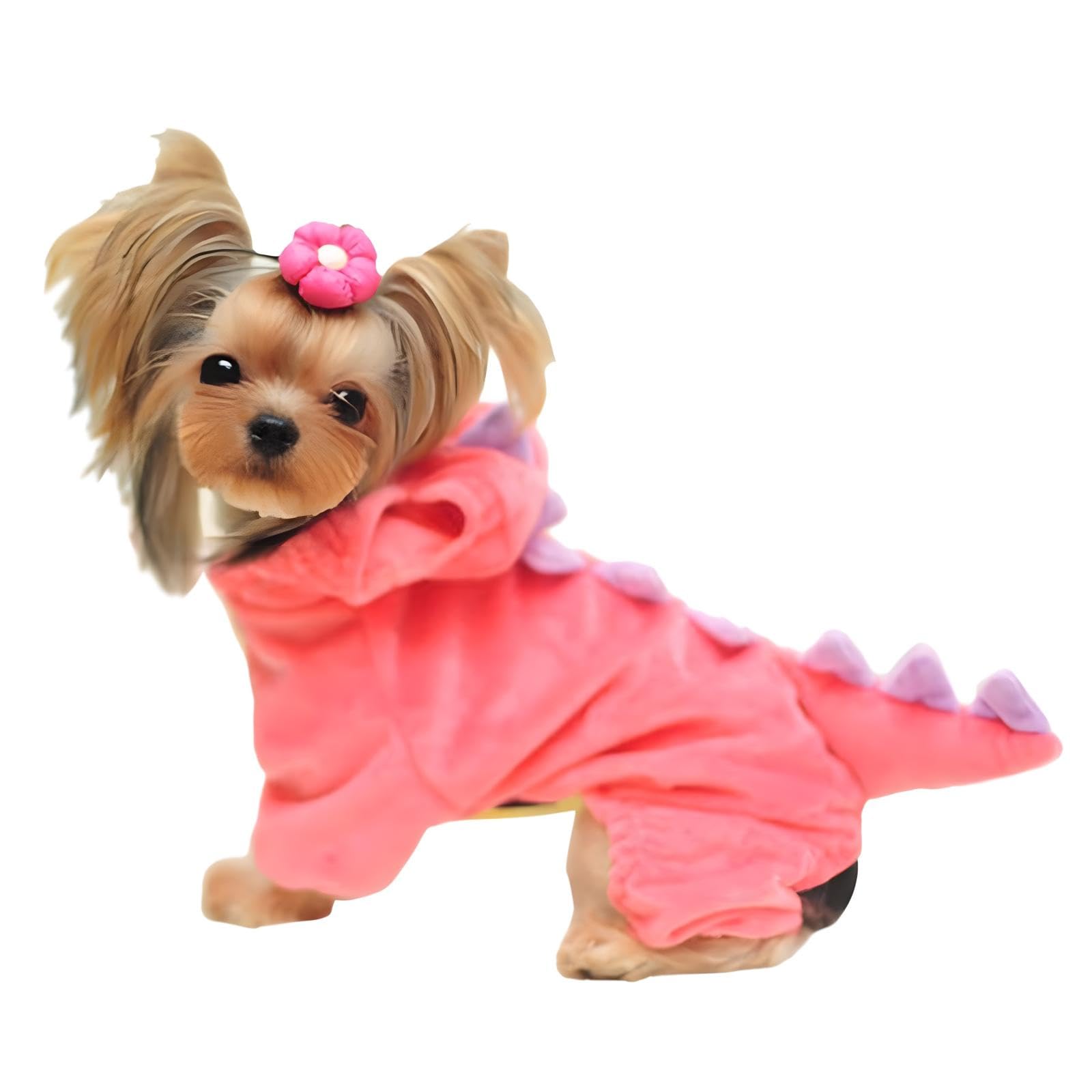 Nacoco Dog Dinosaur Design Costume Green Pet Clothes For Medium & Large Dog(Pink, 4Xl)