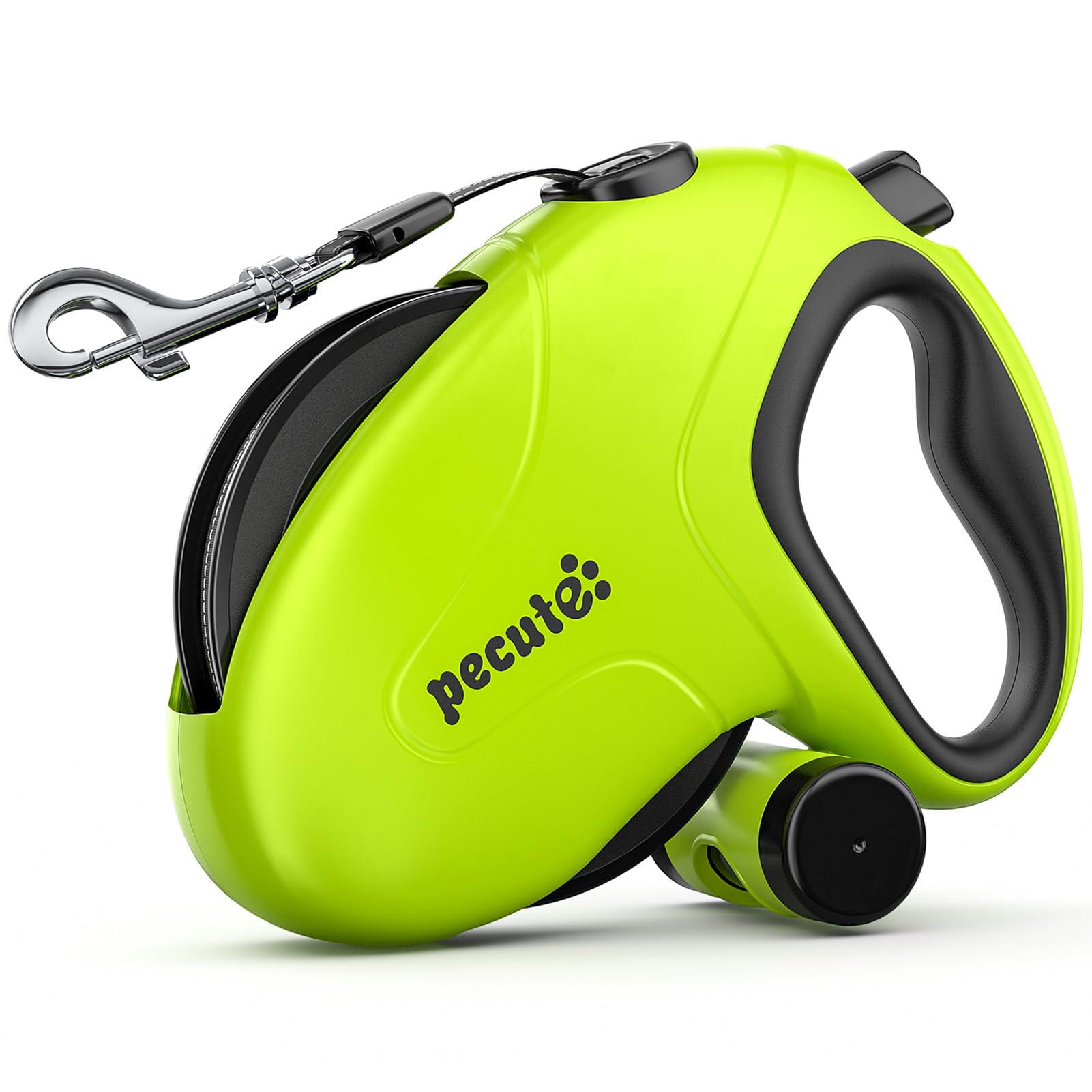 Pecute 32Ft Retractable Dog Leash With Reflective Strips, 360 Tangle-Free, One-Button Control & Sturdiness Nylon Material, Long 