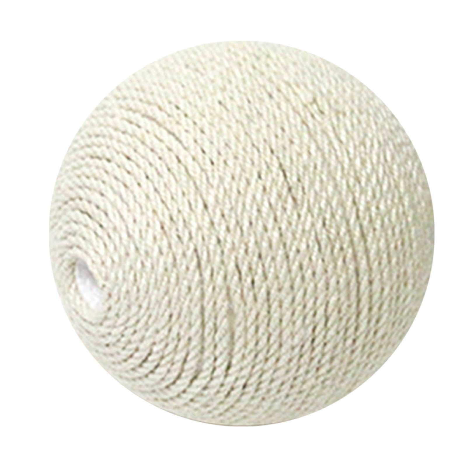 Ilsmysutra Sisal Cat Catching Ball Indoor Cats Toy Natural Sisal Pet Toy Cat Sisal Ball White | Cat Supplies | Furniture & Scrat