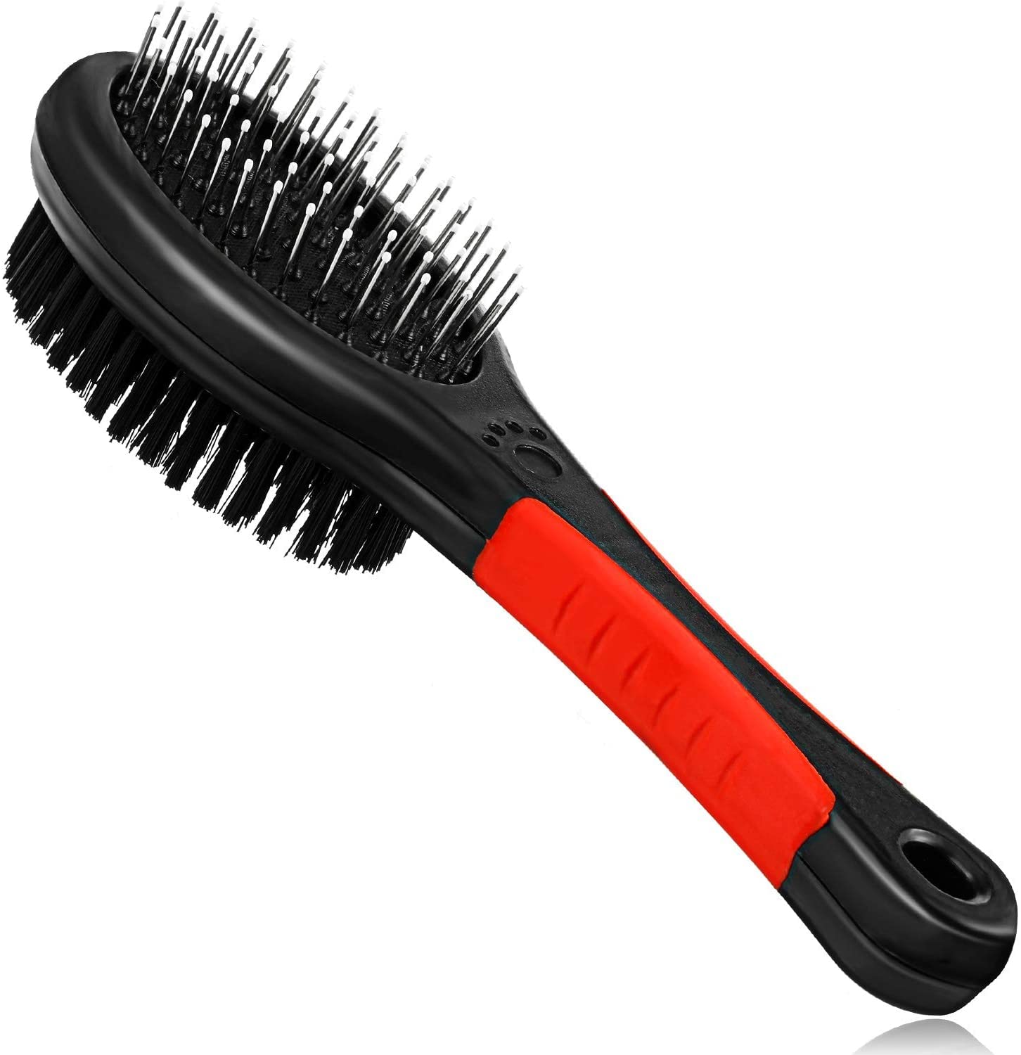 Emily Pets Double Sided Pet Grooming Brush Double Sided Pet Slicker Brush Detangling Comb Cat And Dog Shedding Removal Cleaning 