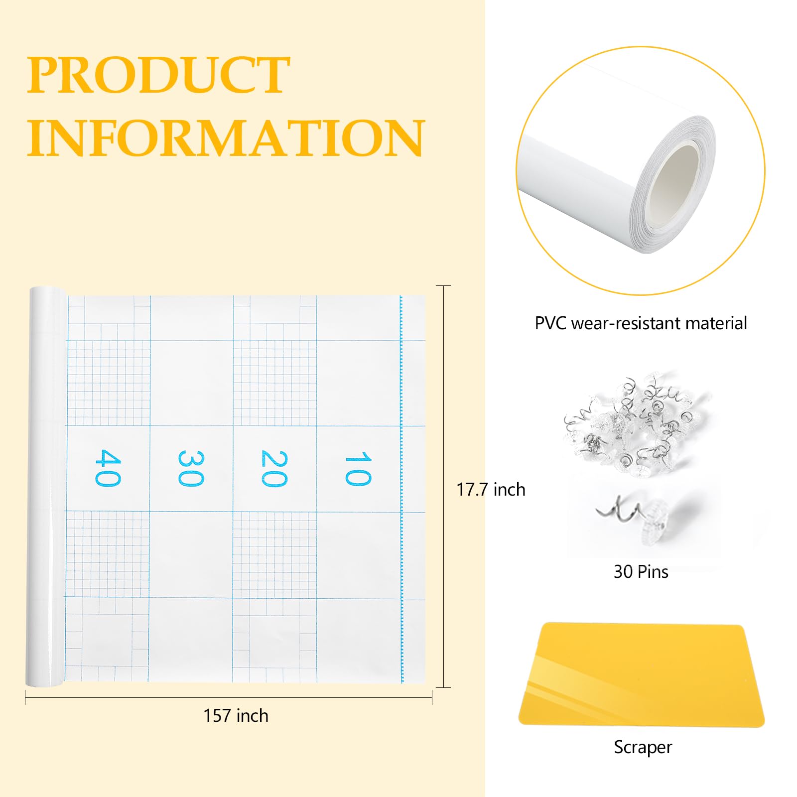 Zahat Reinforce Cat Scratch Furniture Protector 157 L X 17.7 W - Couch Protector From Cat Claws, Durable Anti-Scratch Sofa C