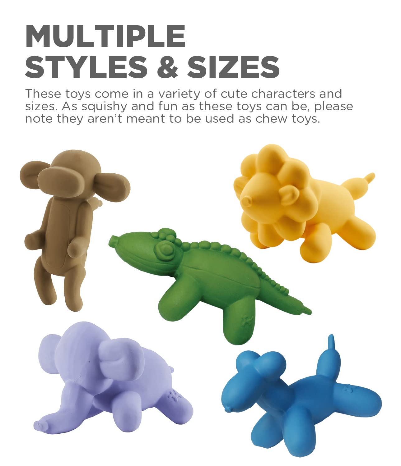 Outward Hound By Charming Pet Latex Rubber Balloon Lion Squeaky Dog Toy, Large