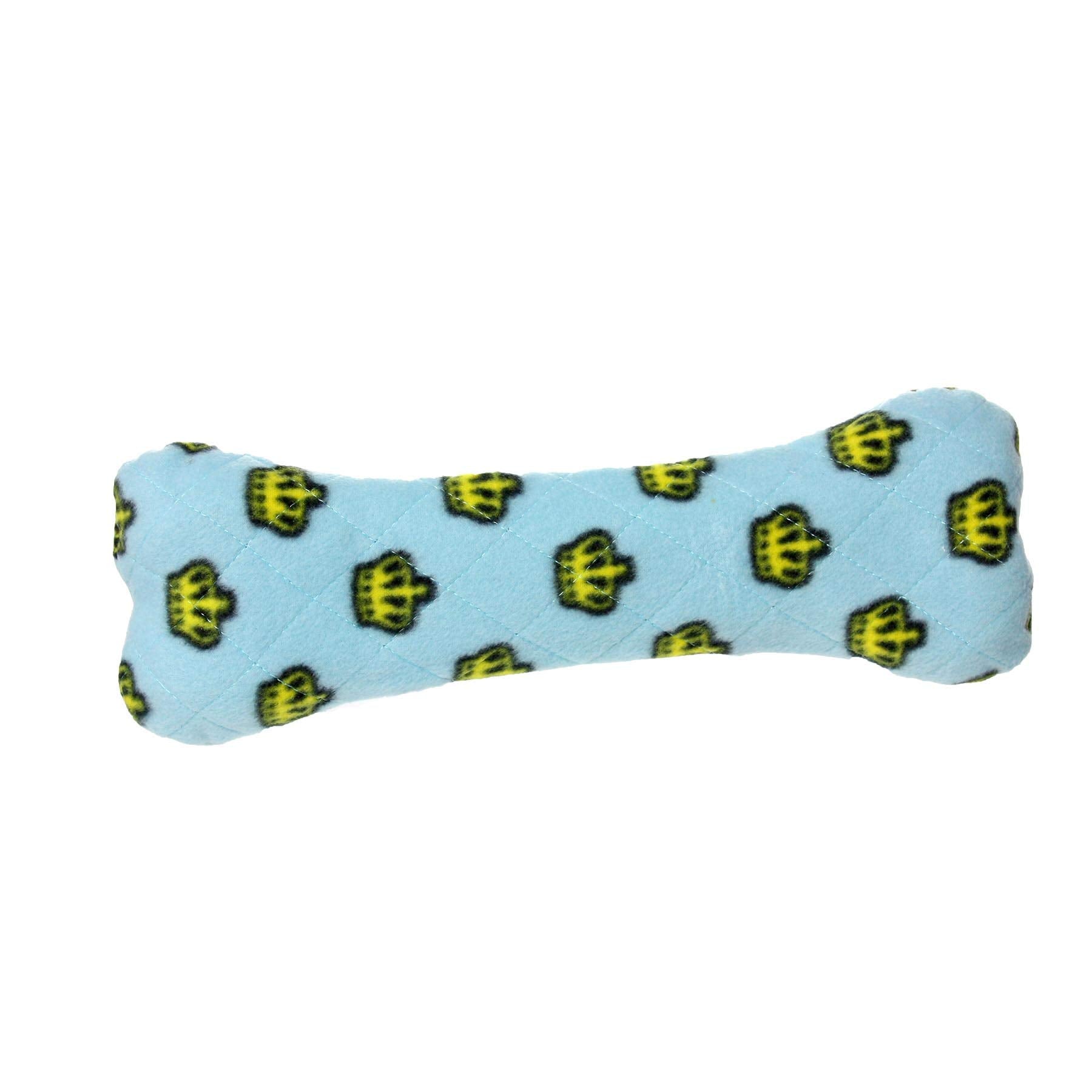 Mighty- No Stuff Bone - Squeaky Plastic Core. 2-In-1 Toy. Made Durable, Strong & Tough. Interactive Play (Tug, Toss & Fetch). It